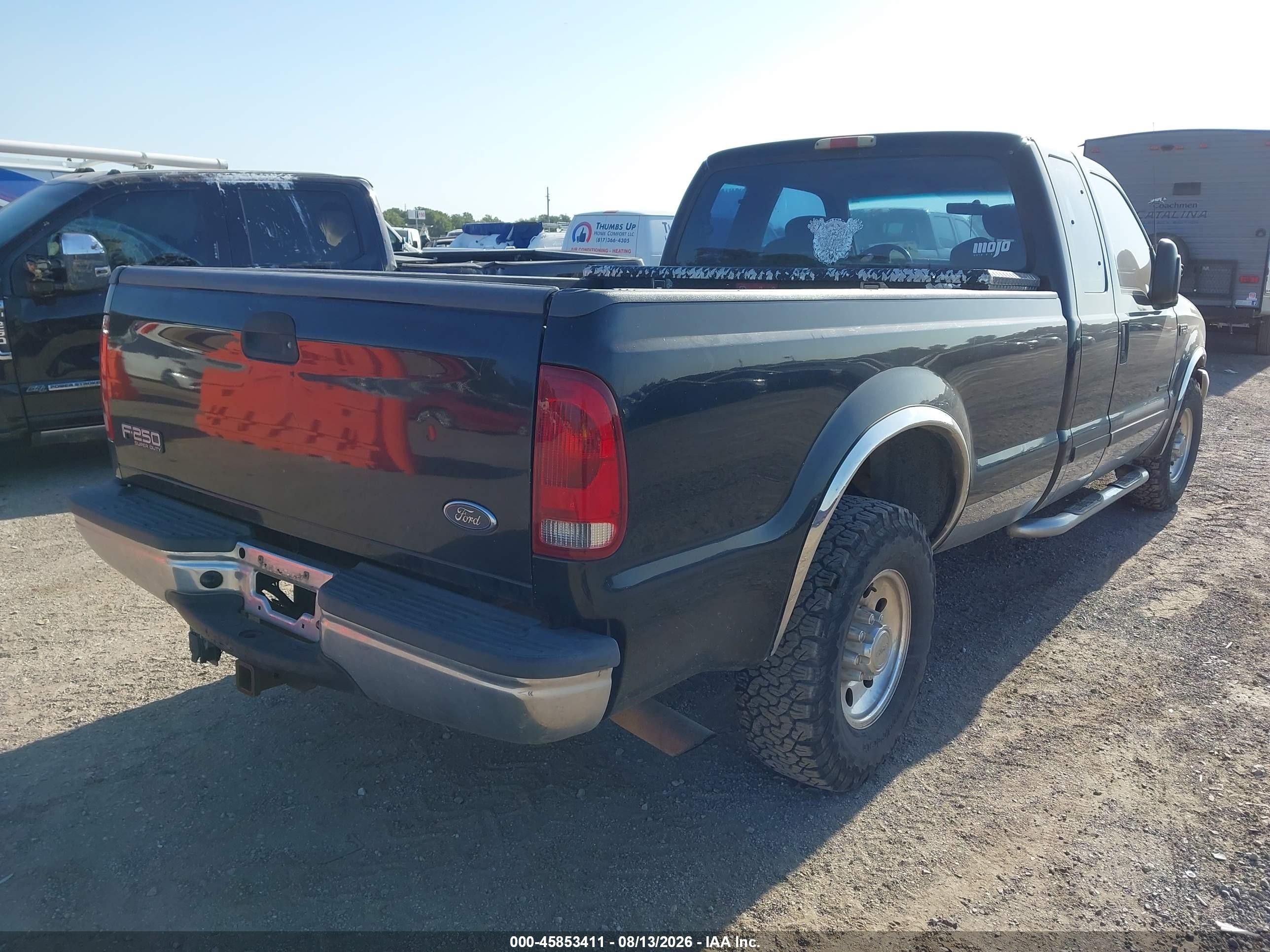 2001 Ford F-250 Lariat/xl/xlt Black vin: 1FTNX20F21EC42648