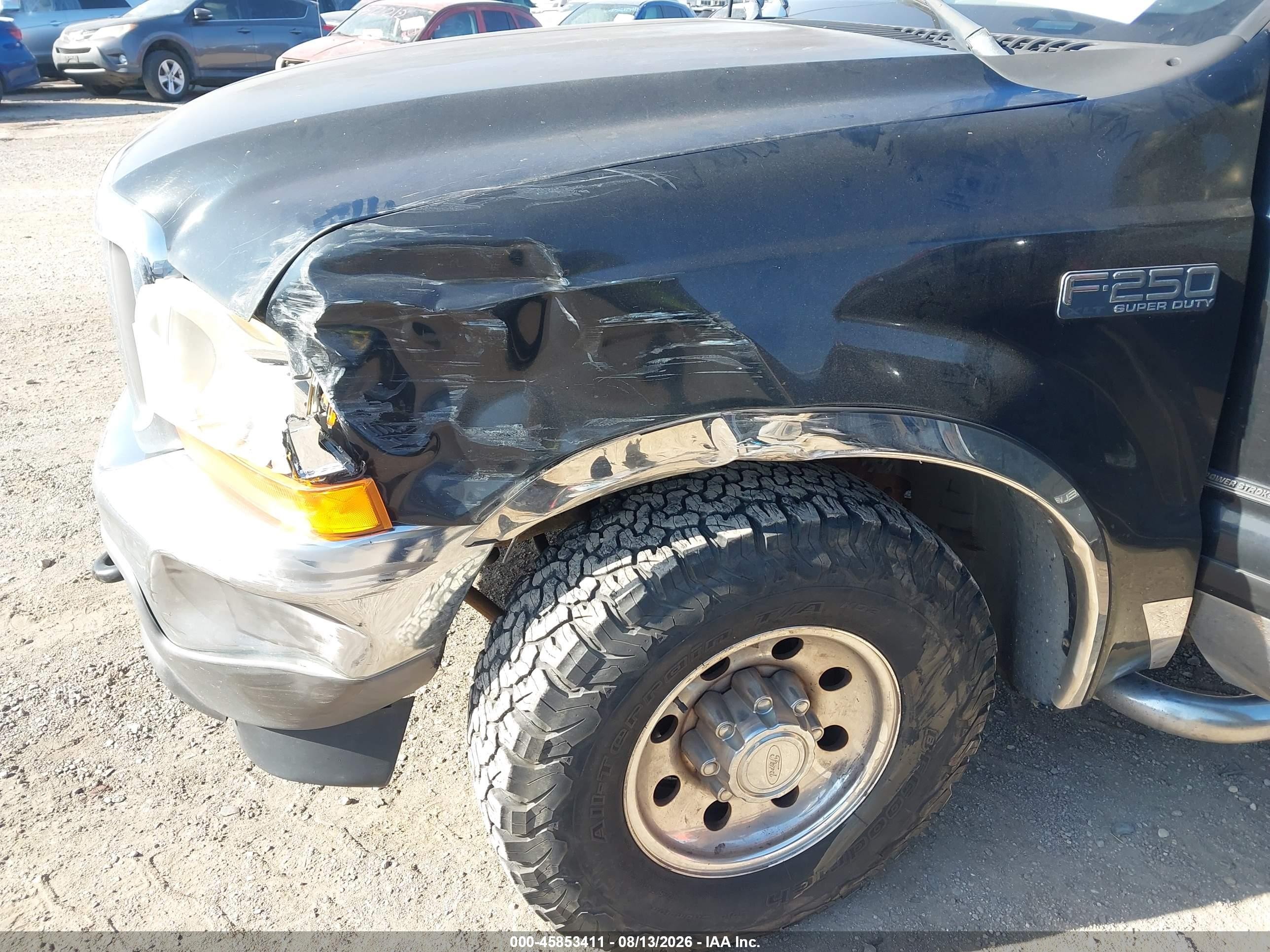 2001 Ford F-250 Lariat/xl/xlt Black vin: 1FTNX20F21EC42648