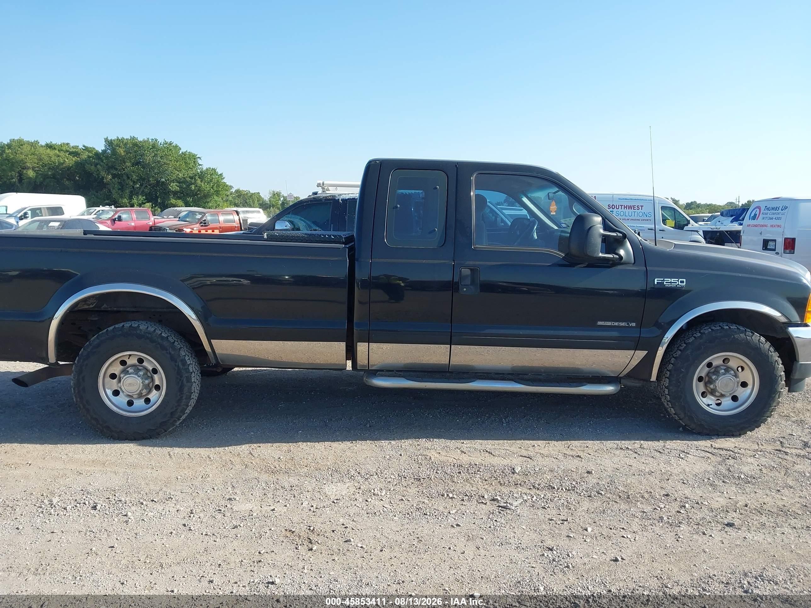 2001 Ford F-250 Lariat/xl/xlt Black vin: 1FTNX20F21EC42648