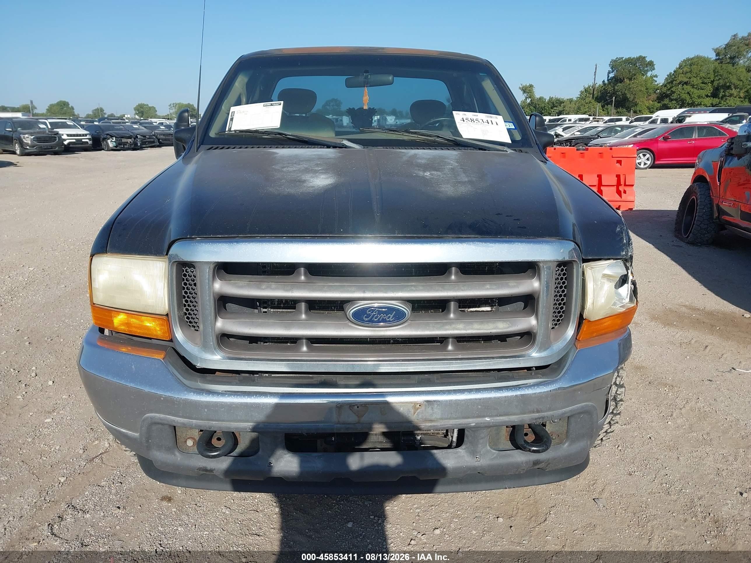2001 Ford F-250 Lariat/xl/xlt Black vin: 1FTNX20F21EC42648