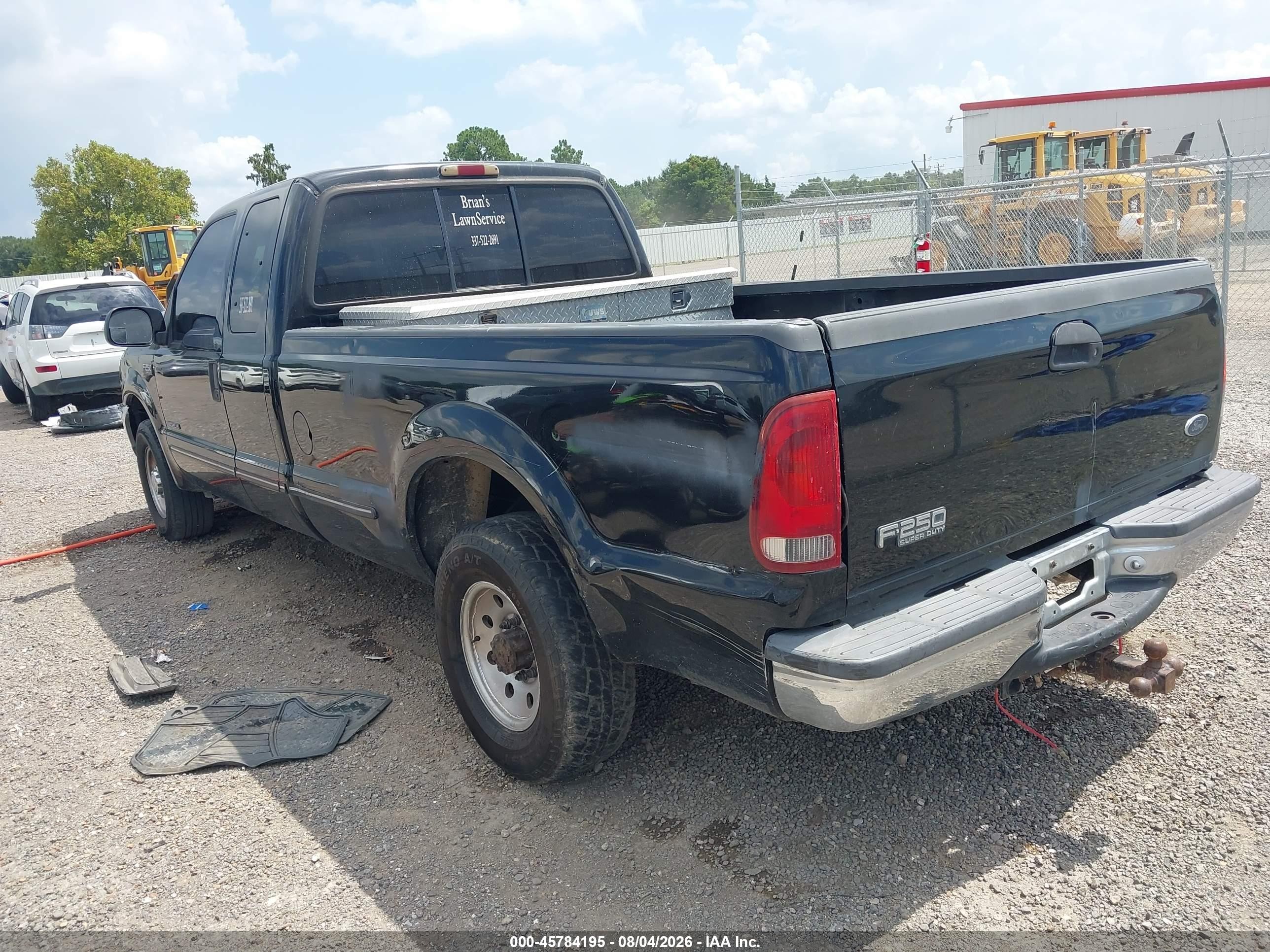 1999 Ford F-250 Lariat/xl/xlt Black vin: 1FTNX20F3XEC47950
