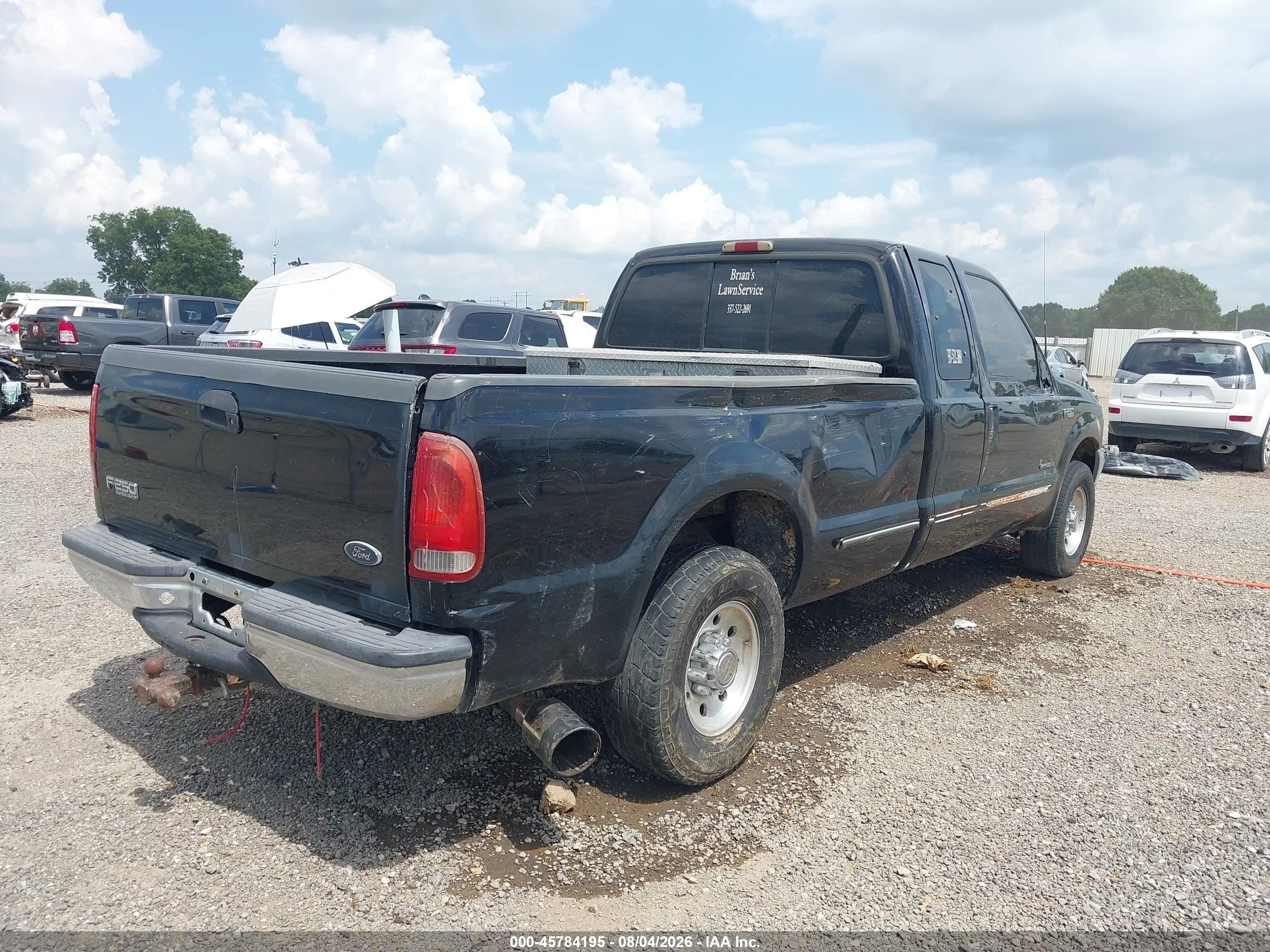 1999 Ford F-250 Lariat/xl/xlt Black vin: 1FTNX20F3XEC47950