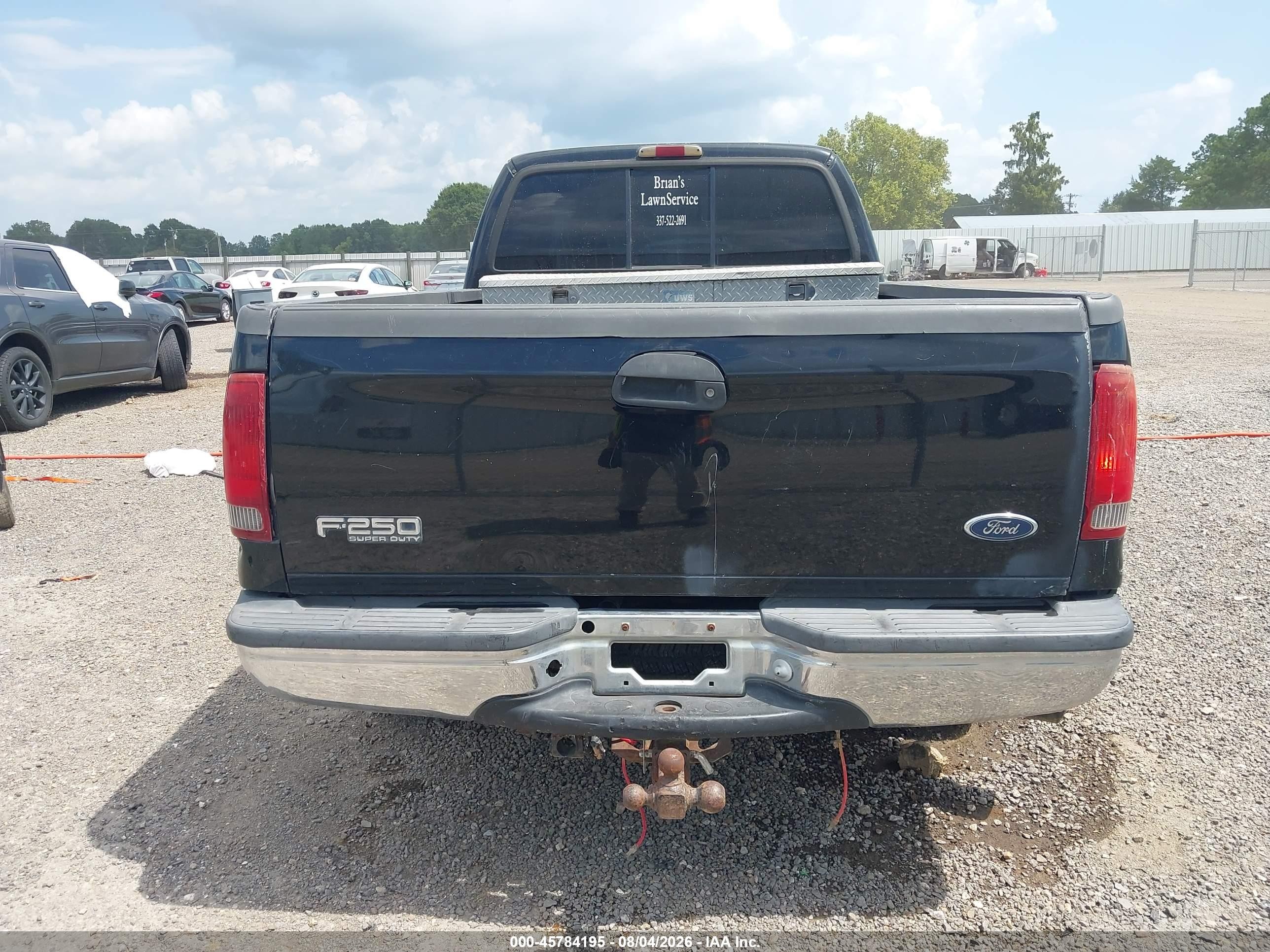 1999 Ford F-250 Lariat/xl/xlt Black vin: 1FTNX20F3XEC47950