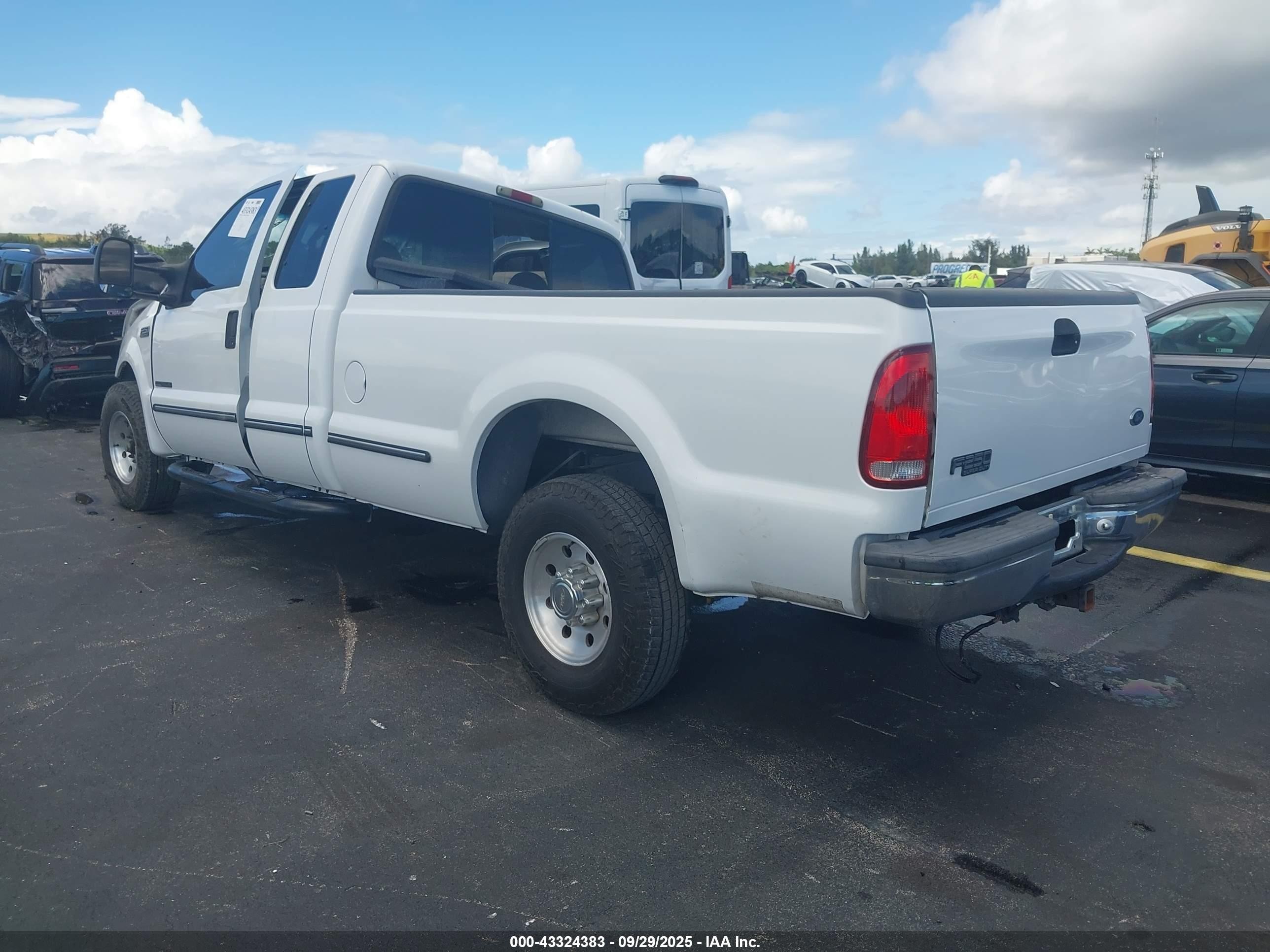 1999 Ford F-250 Lariat/xl/xlt White vin: 1FTNX20F3XEC71570