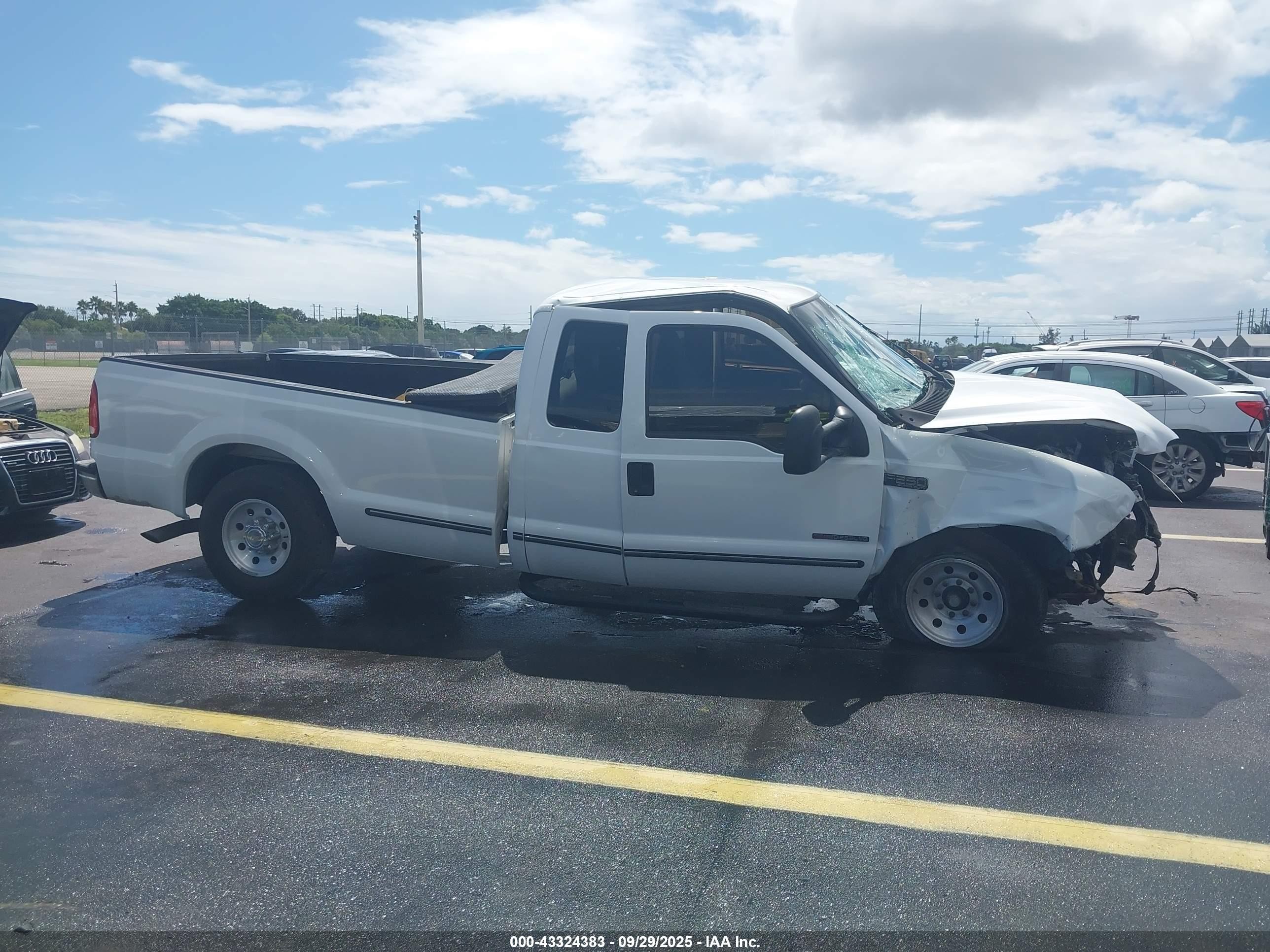 1999 Ford F-250 Lariat/xl/xlt White vin: 1FTNX20F3XEC71570