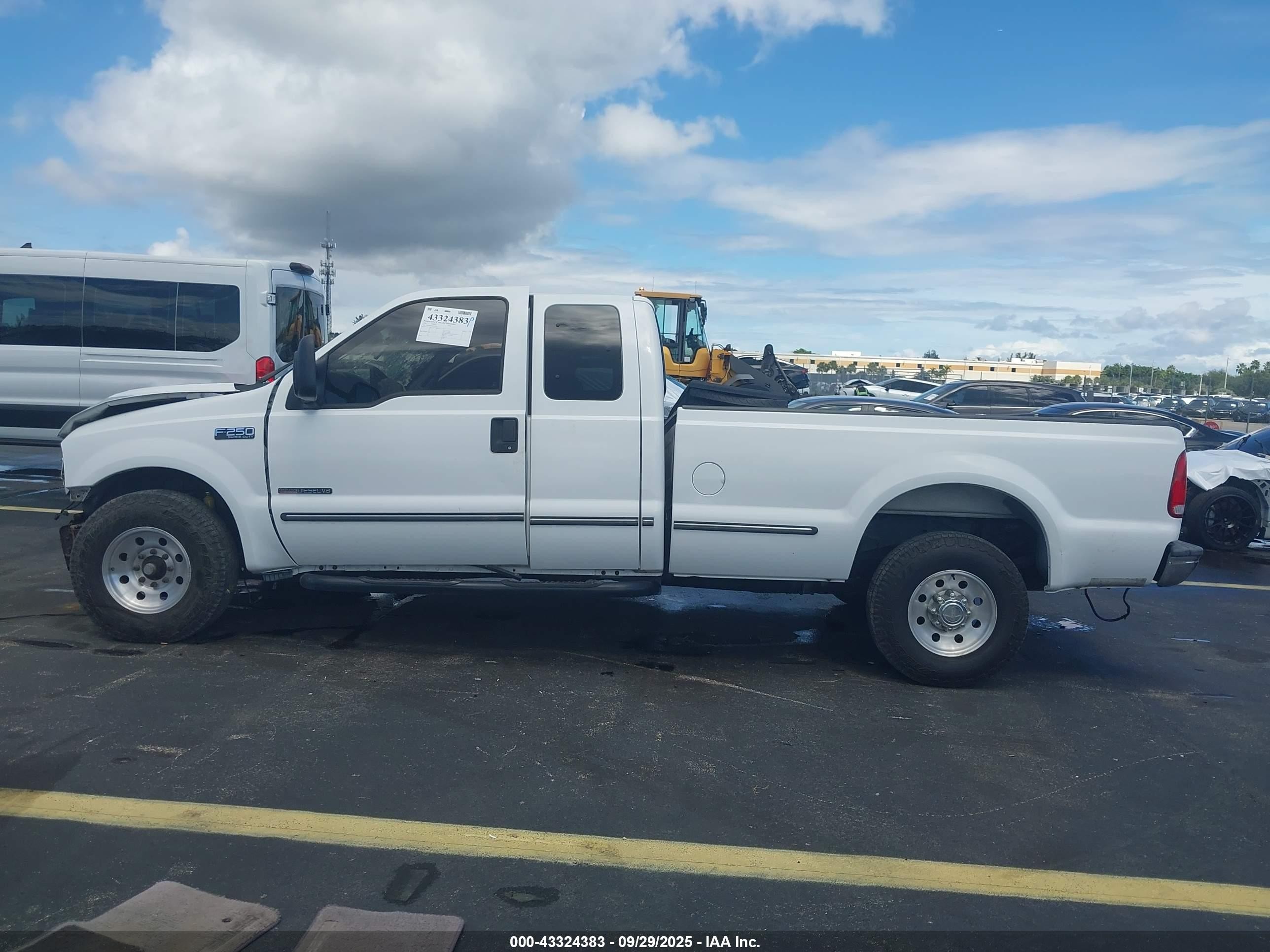 1999 Ford F-250 Lariat/xl/xlt White vin: 1FTNX20F3XEC71570