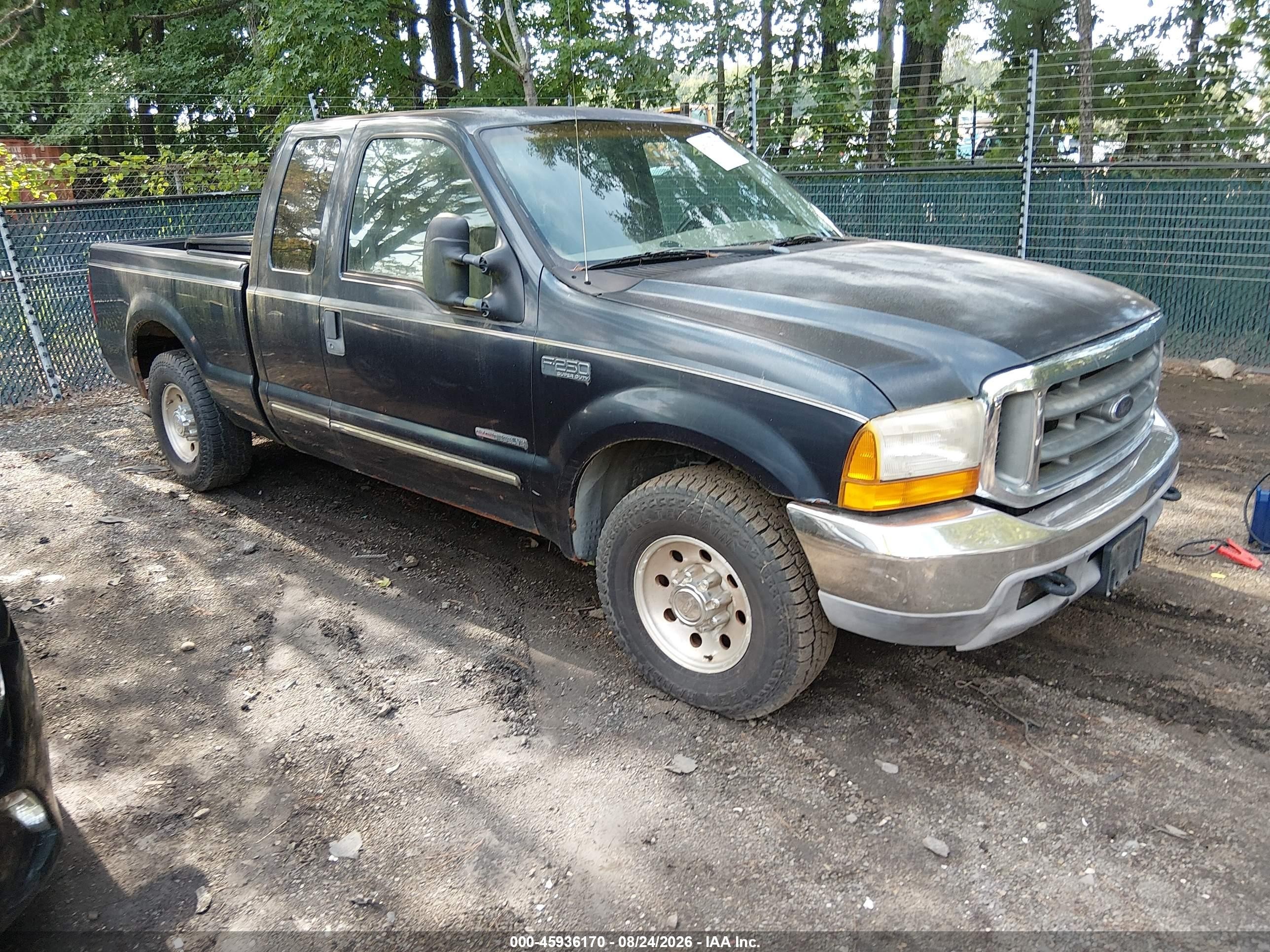 2000 Ford F-250 Lariat/xl/xlt Blue vin: 1FTNX20F3YEC62806