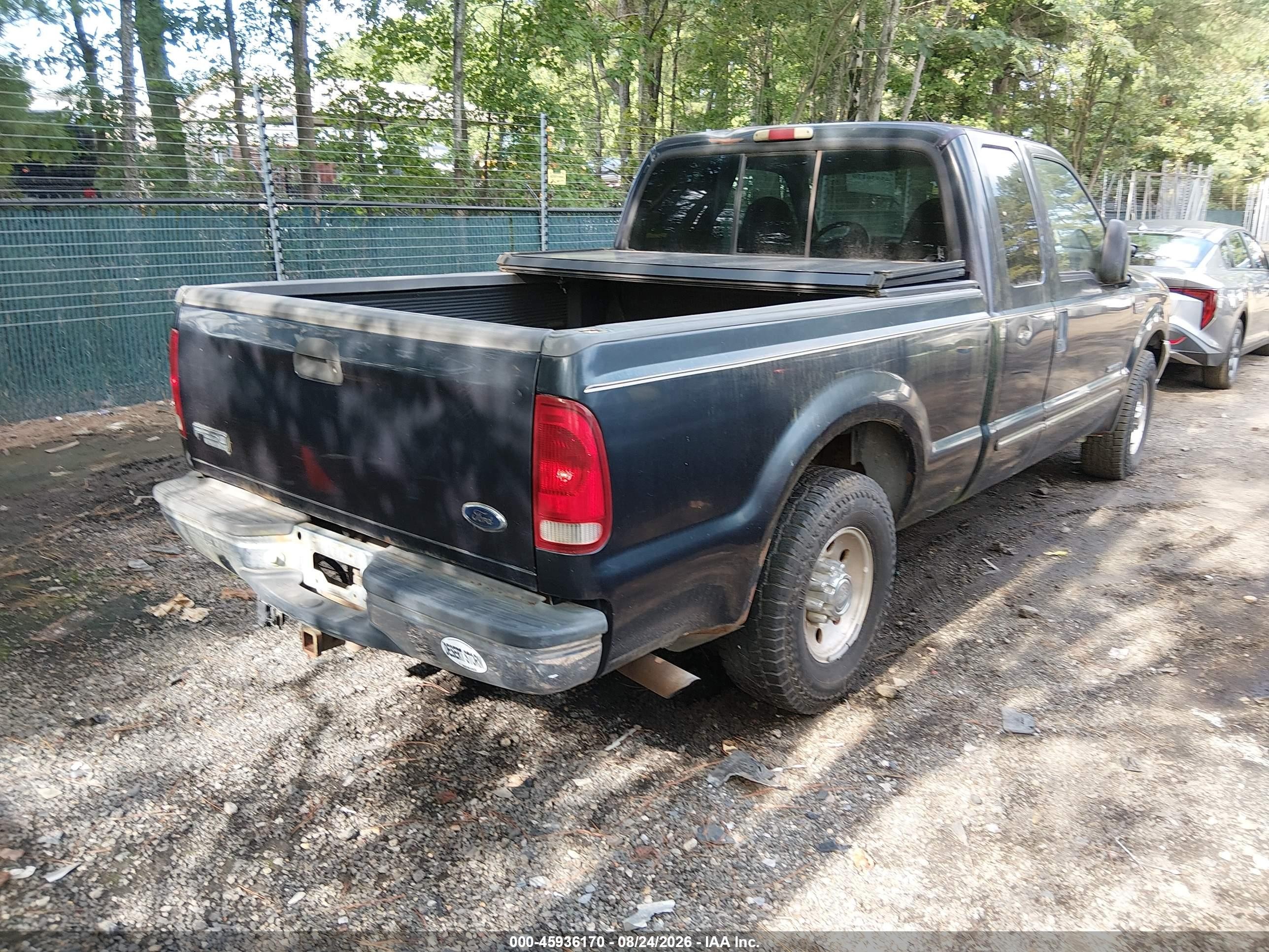 2000 Ford F-250 Lariat/xl/xlt Blue vin: 1FTNX20F3YEC62806