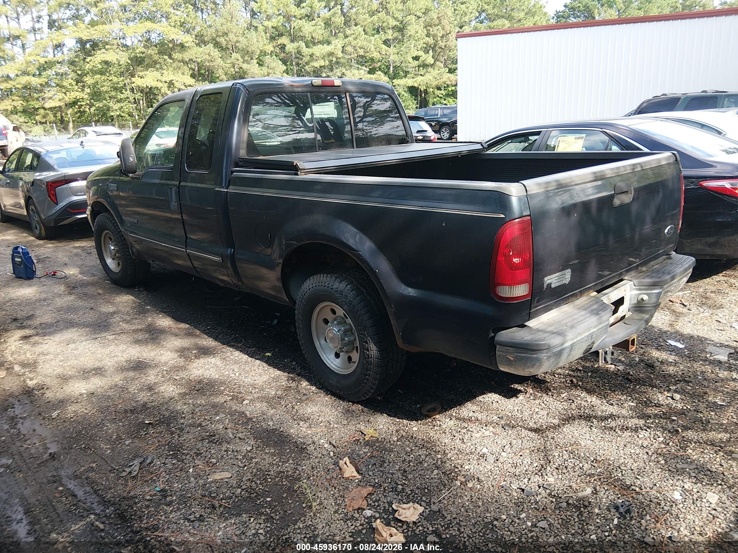 2000 Ford F-250 Lariat/xl/xlt Blue vin: 1FTNX20F3YEC62806