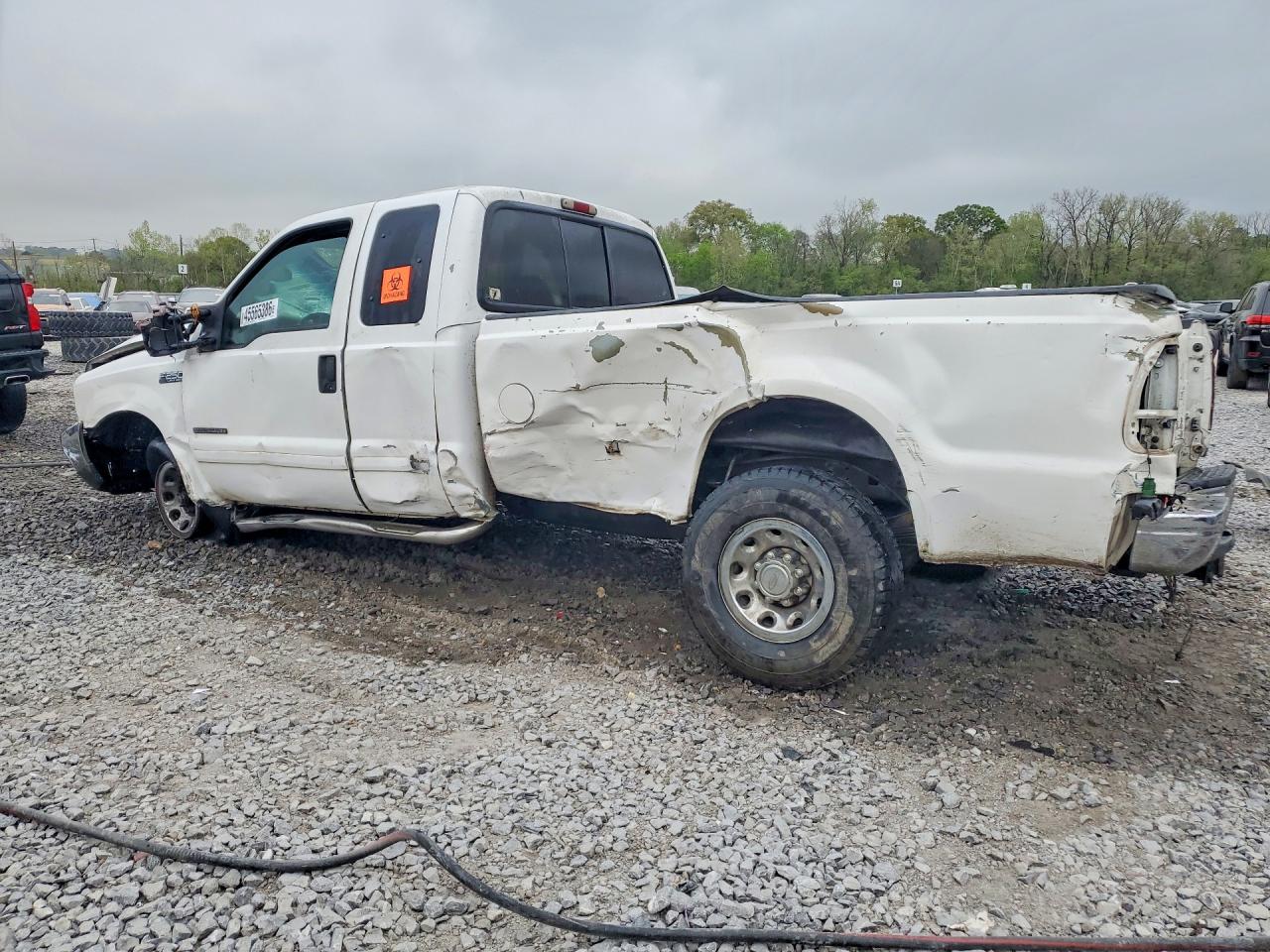 2001 Ford F250 Super Duty White vin: 1FTNX20F51EA47420
