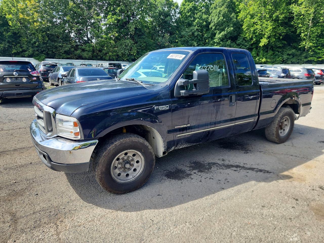 2000 Ford F250 Super Duty Blue vin: 1FTNX20F6YEC35728