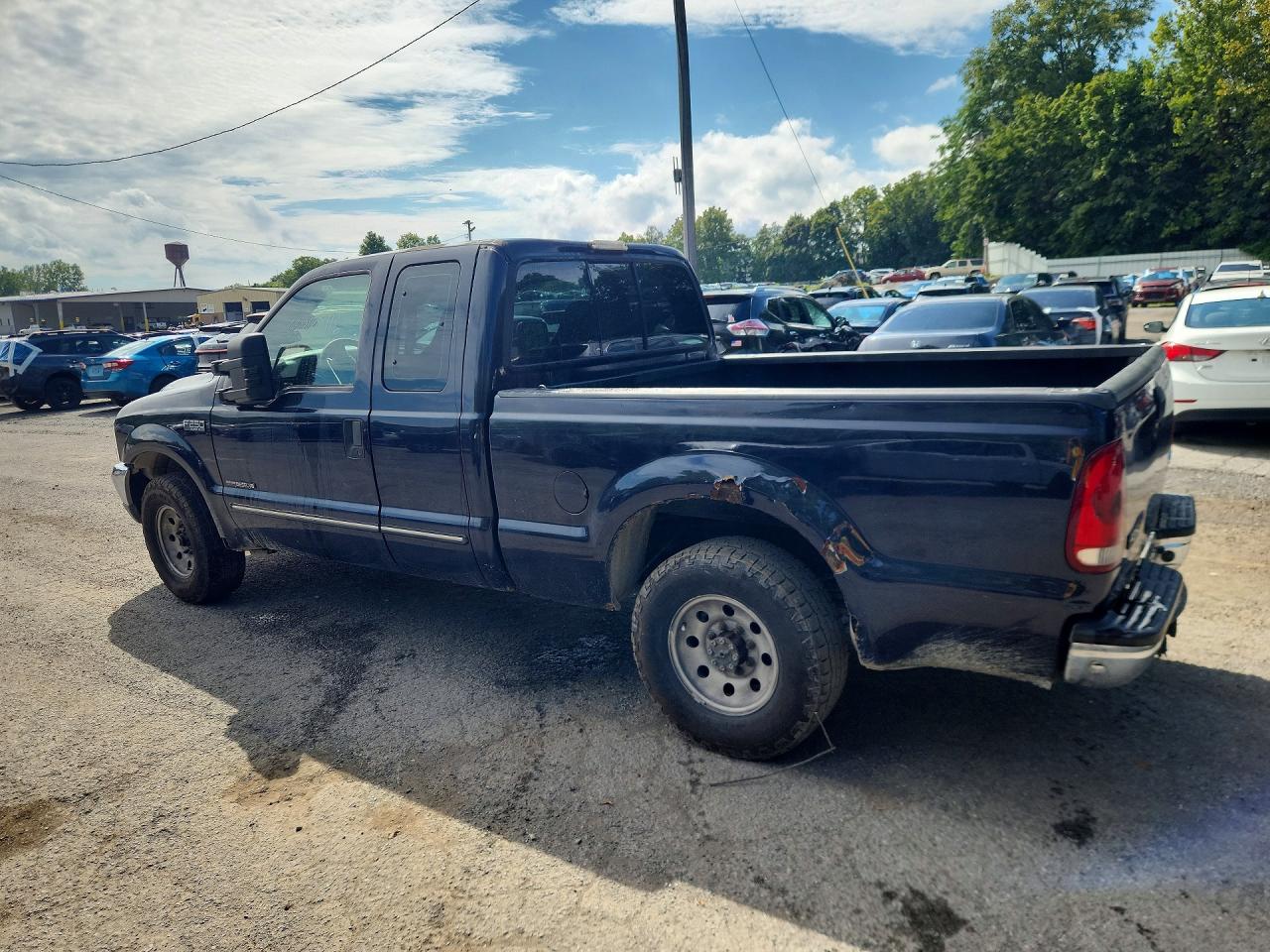 2000 Ford F250 Super Duty Blue vin: 1FTNX20F6YEC35728