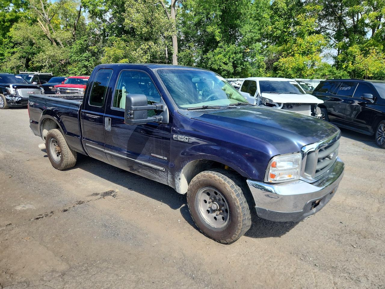 2000 Ford F250 Super Duty Blue vin: 1FTNX20F6YEC35728
