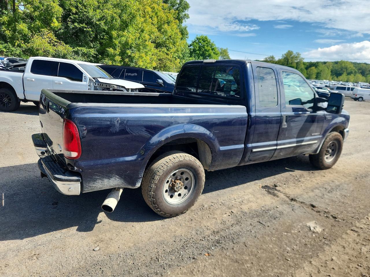 2000 Ford F250 Super Duty Blue vin: 1FTNX20F6YEC35728