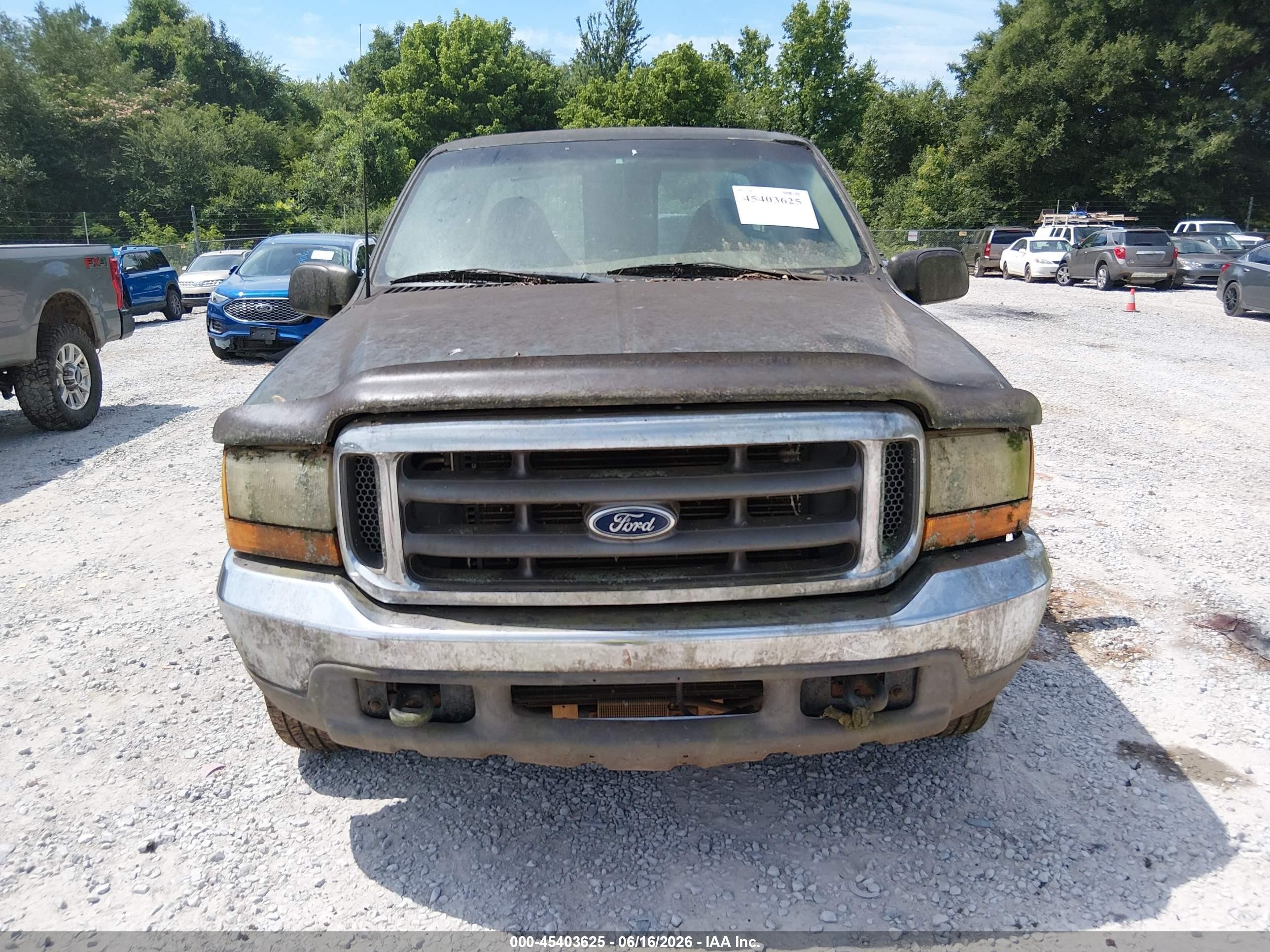 1999 Ford F-250 Lariat/xl/xlt Green vin: 1FTNX20F8XEE58691