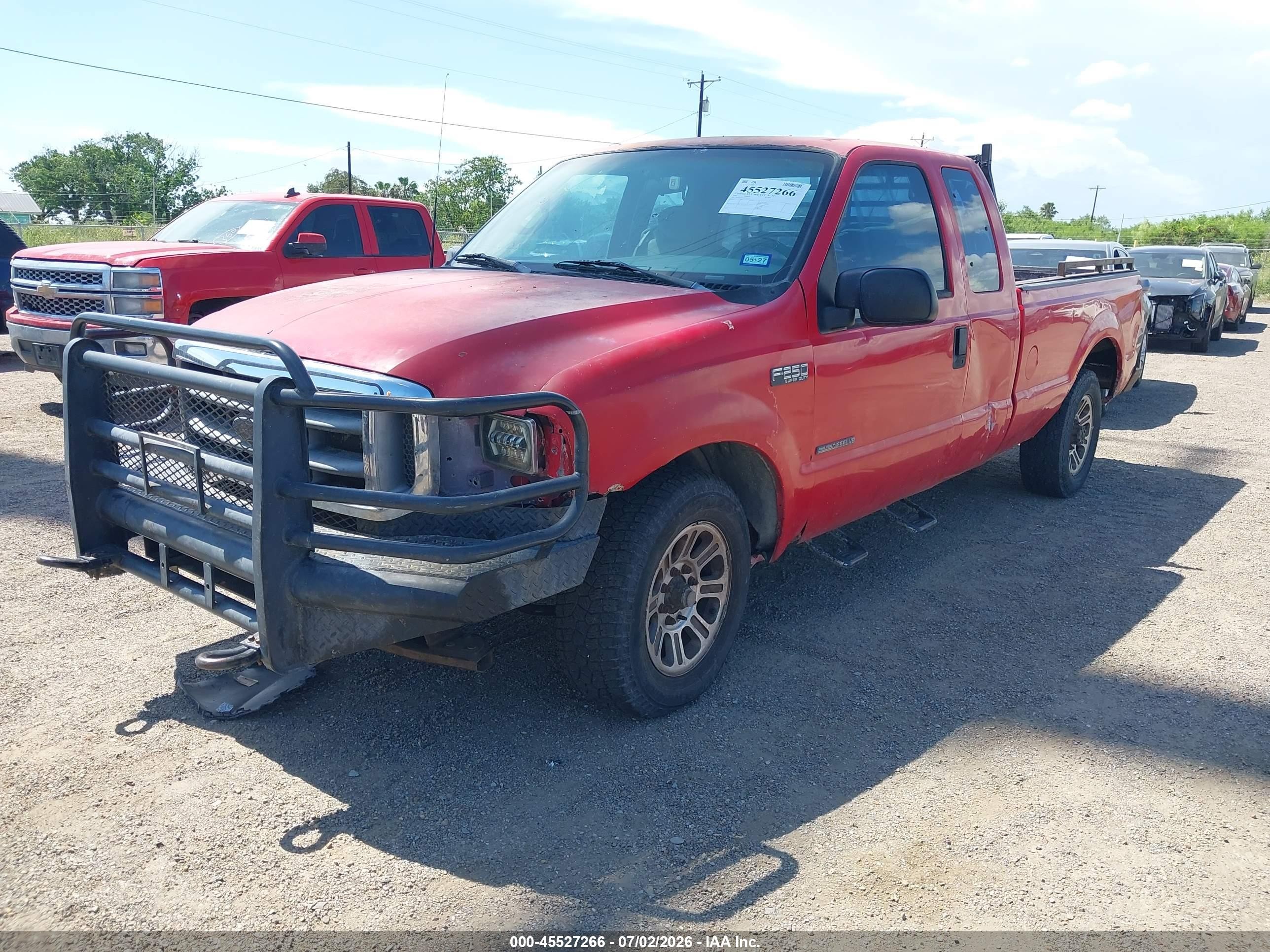 2001 Ford F-250 Lariat/xl/xlt Red vin: 1FTNX20F91EC28374