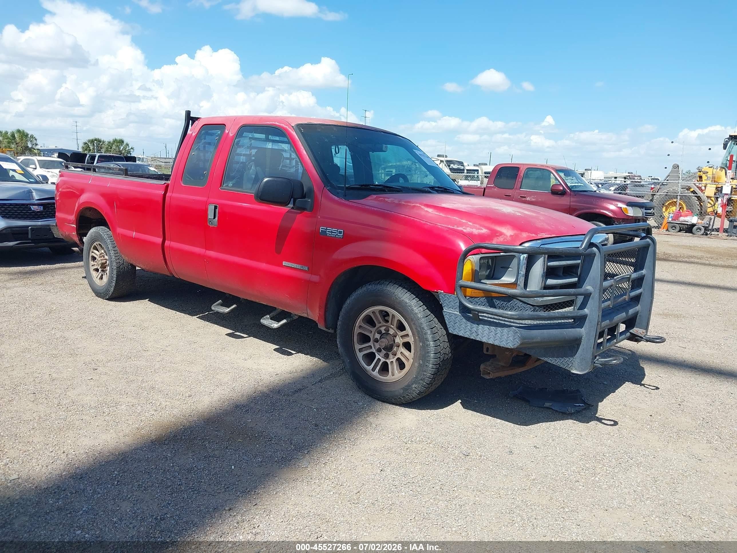 2001 Ford F-250 Lariat/xl/xlt Red vin: 1FTNX20F91EC28374