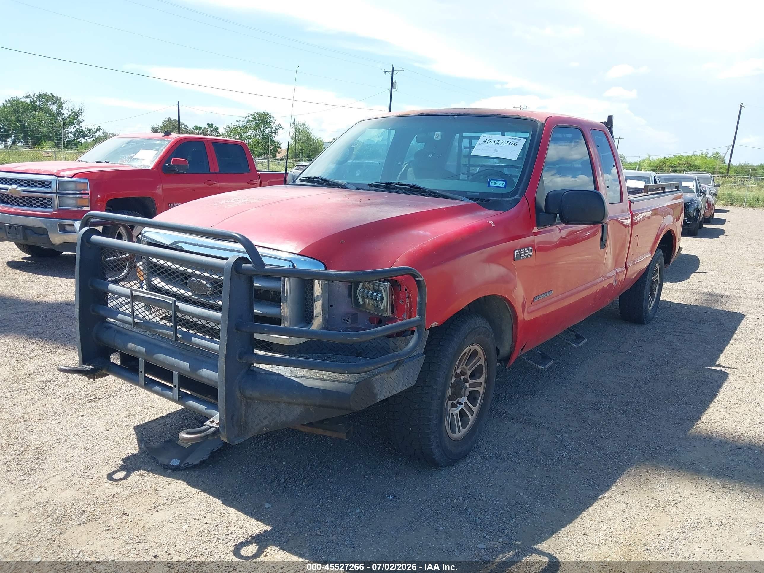 2001 Ford F-250 Lariat/xl/xlt Red vin: 1FTNX20F91EC28374