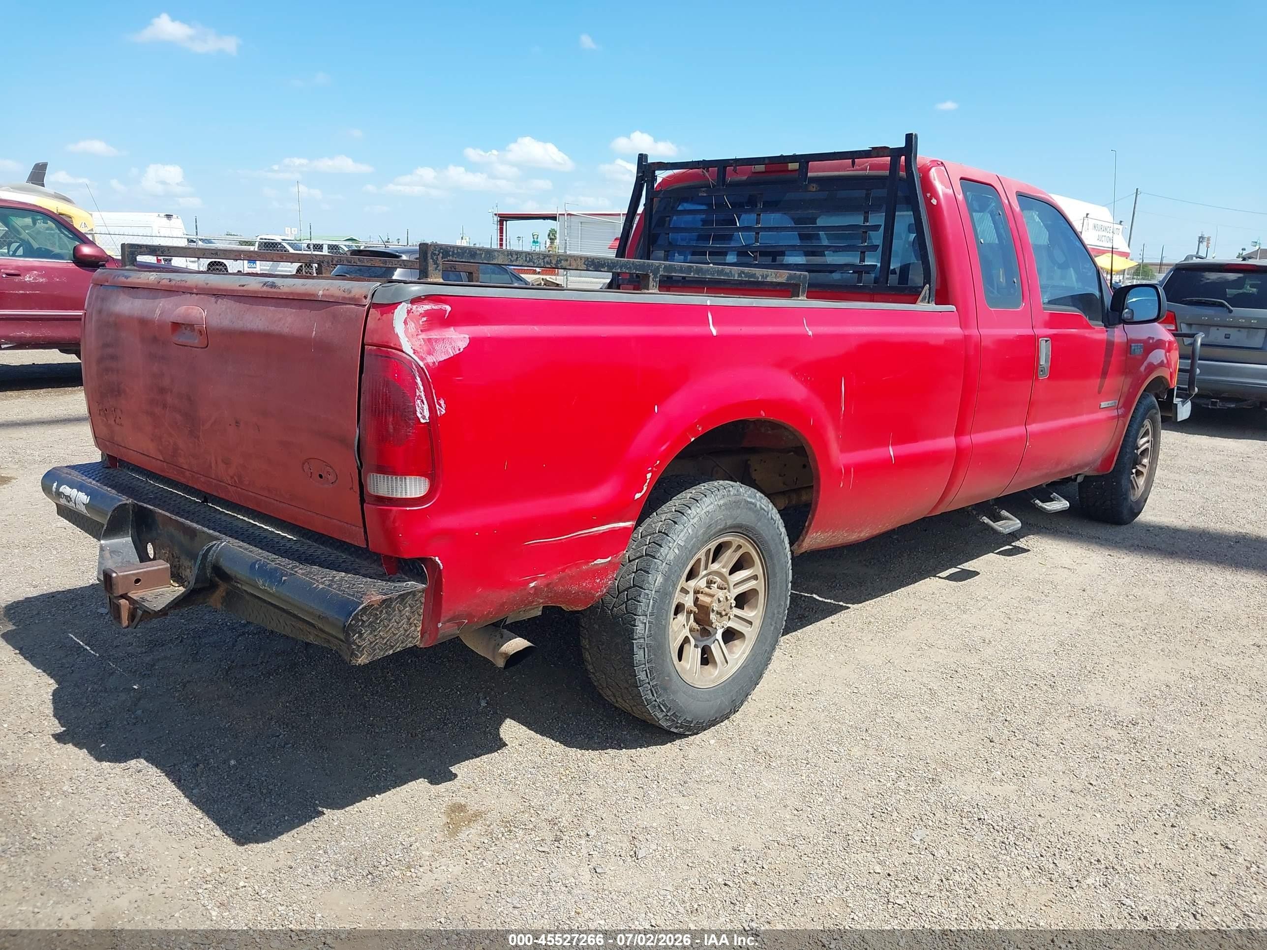 2001 Ford F-250 Lariat/xl/xlt Red vin: 1FTNX20F91EC28374