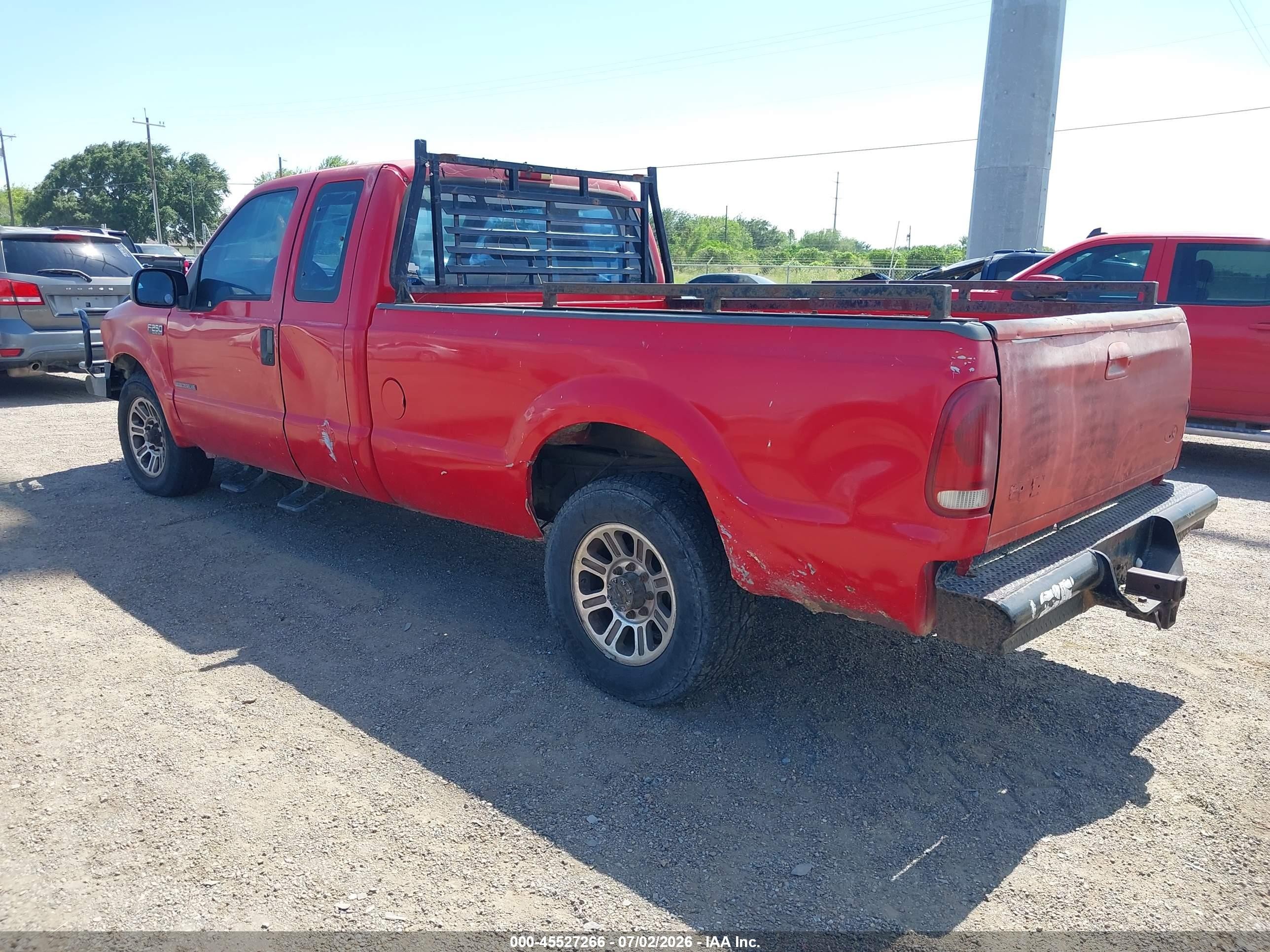2001 Ford F-250 Lariat/xl/xlt Red vin: 1FTNX20F91EC28374