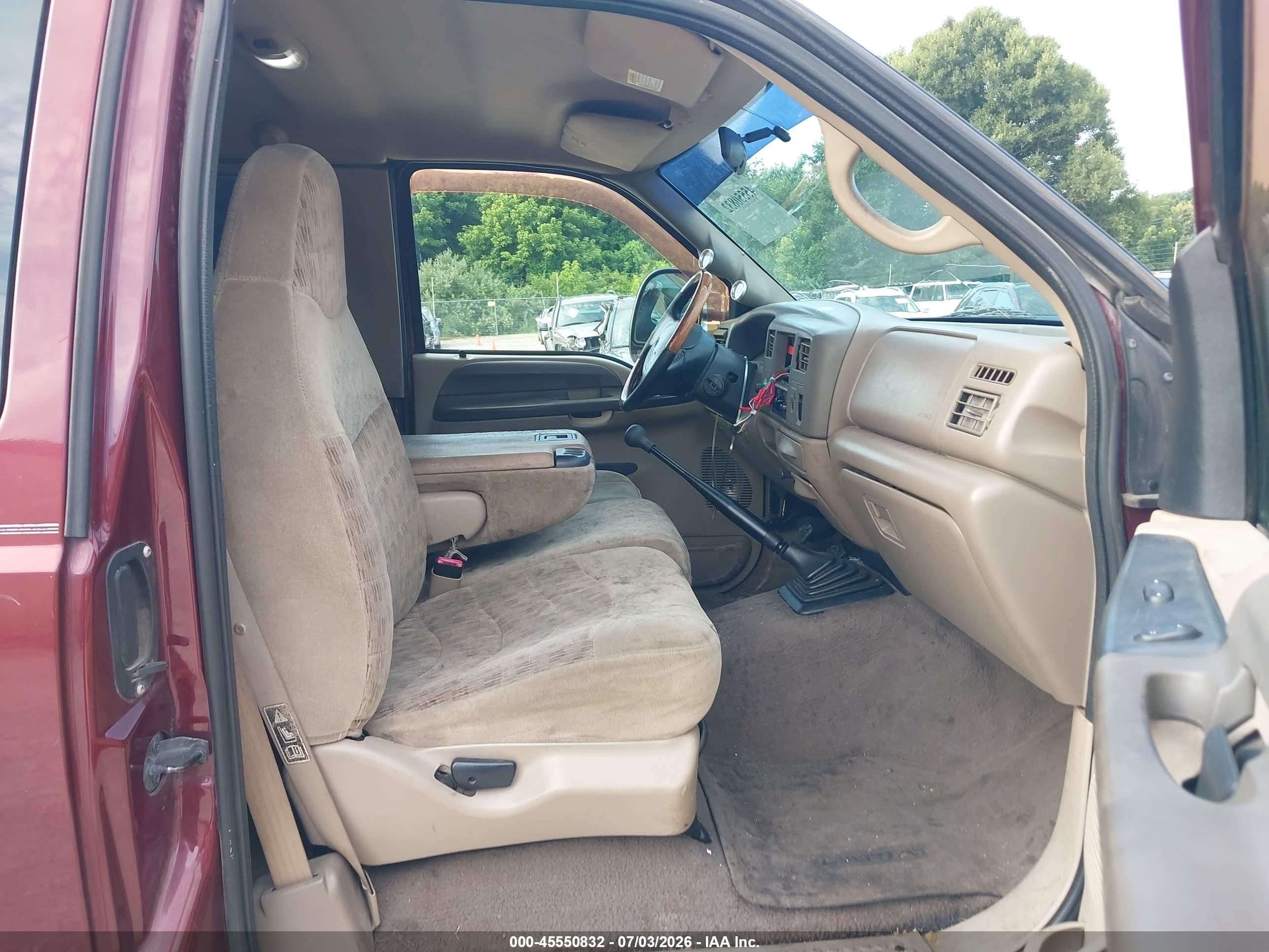 2000 Ford F-250 Lariat/xl/xlt Maroon vin: 1FTNX20F9YEB20346