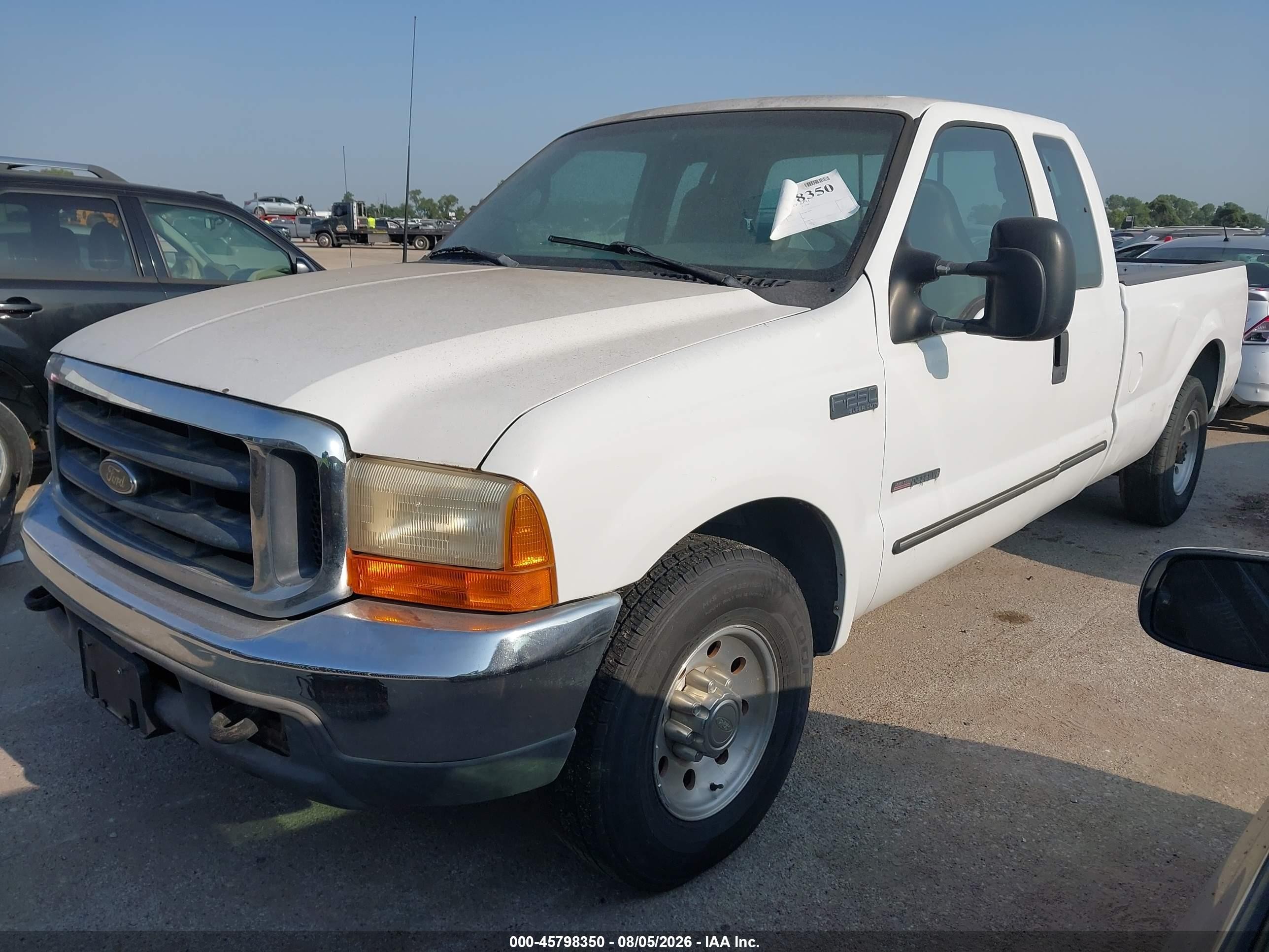 2000 Ford F-250 Lariat/xl/xlt White vin: 1FTNX20F9YEB28575