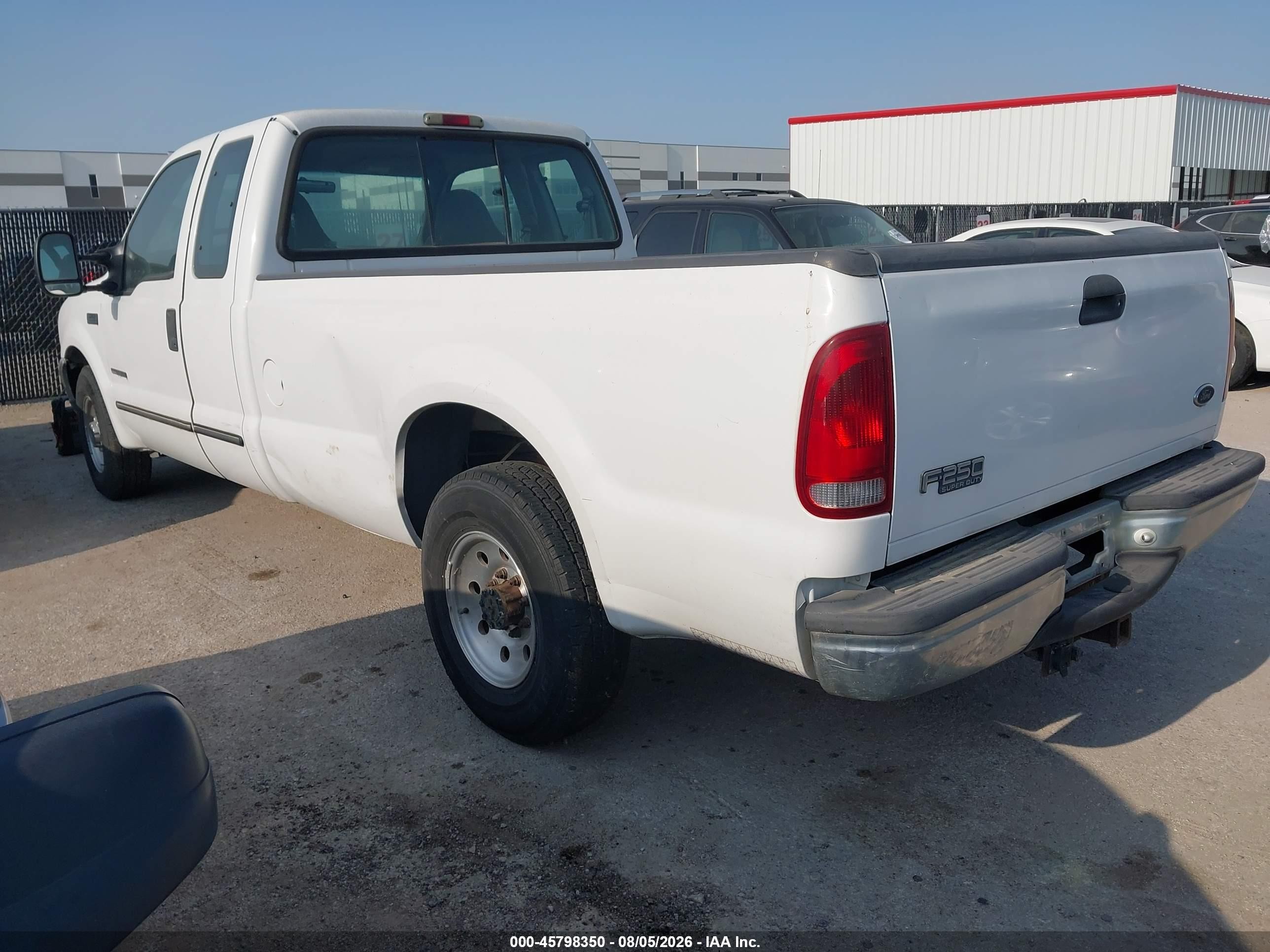 2000 Ford F-250 Lariat/xl/xlt White vin: 1FTNX20F9YEB28575