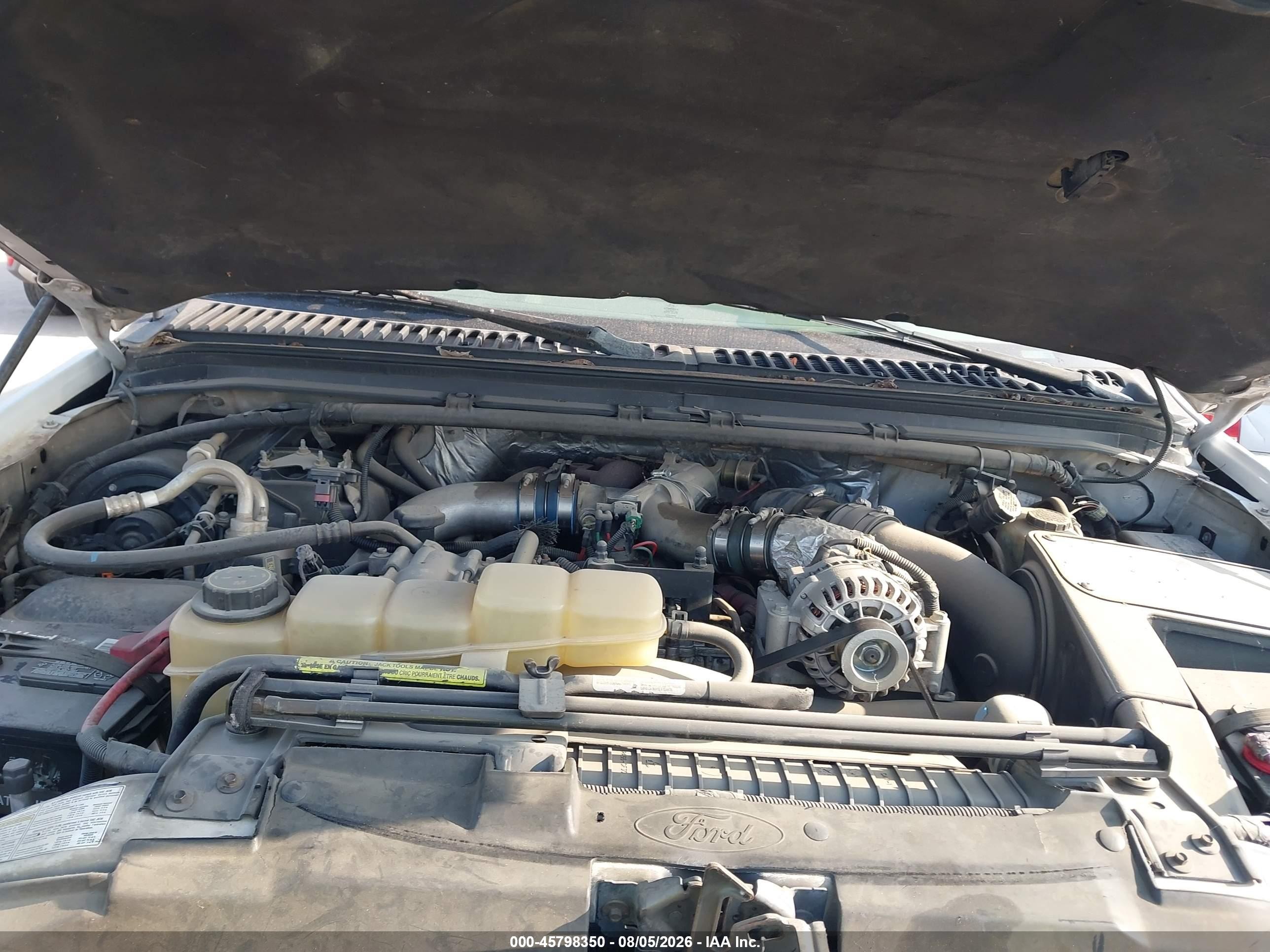 2000 Ford F-250 Lariat/xl/xlt White vin: 1FTNX20F9YEB28575