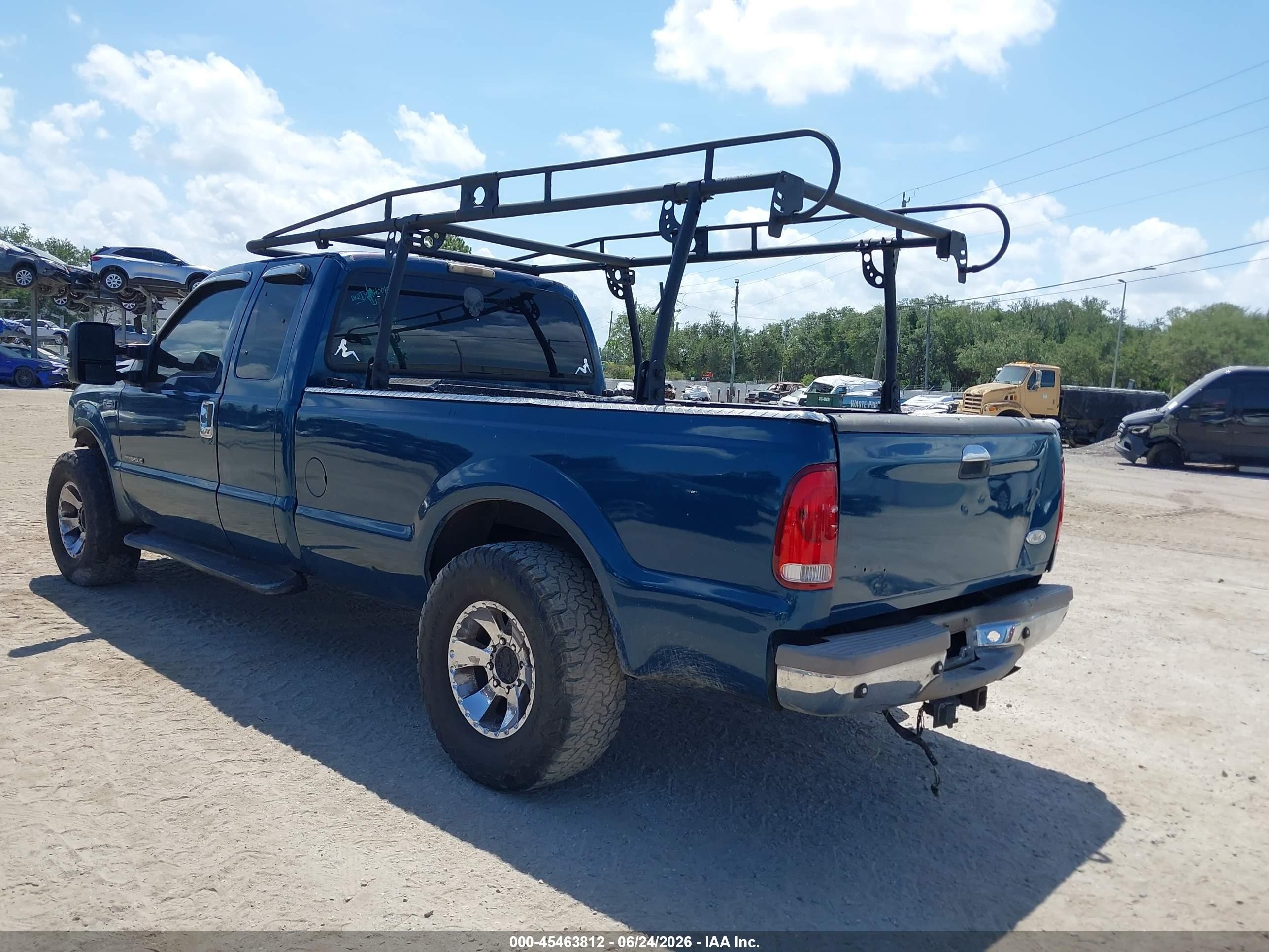 2000 Ford F-250 Lariat/xl/xlt Blue vin: 1FTNX20FXYEC67954