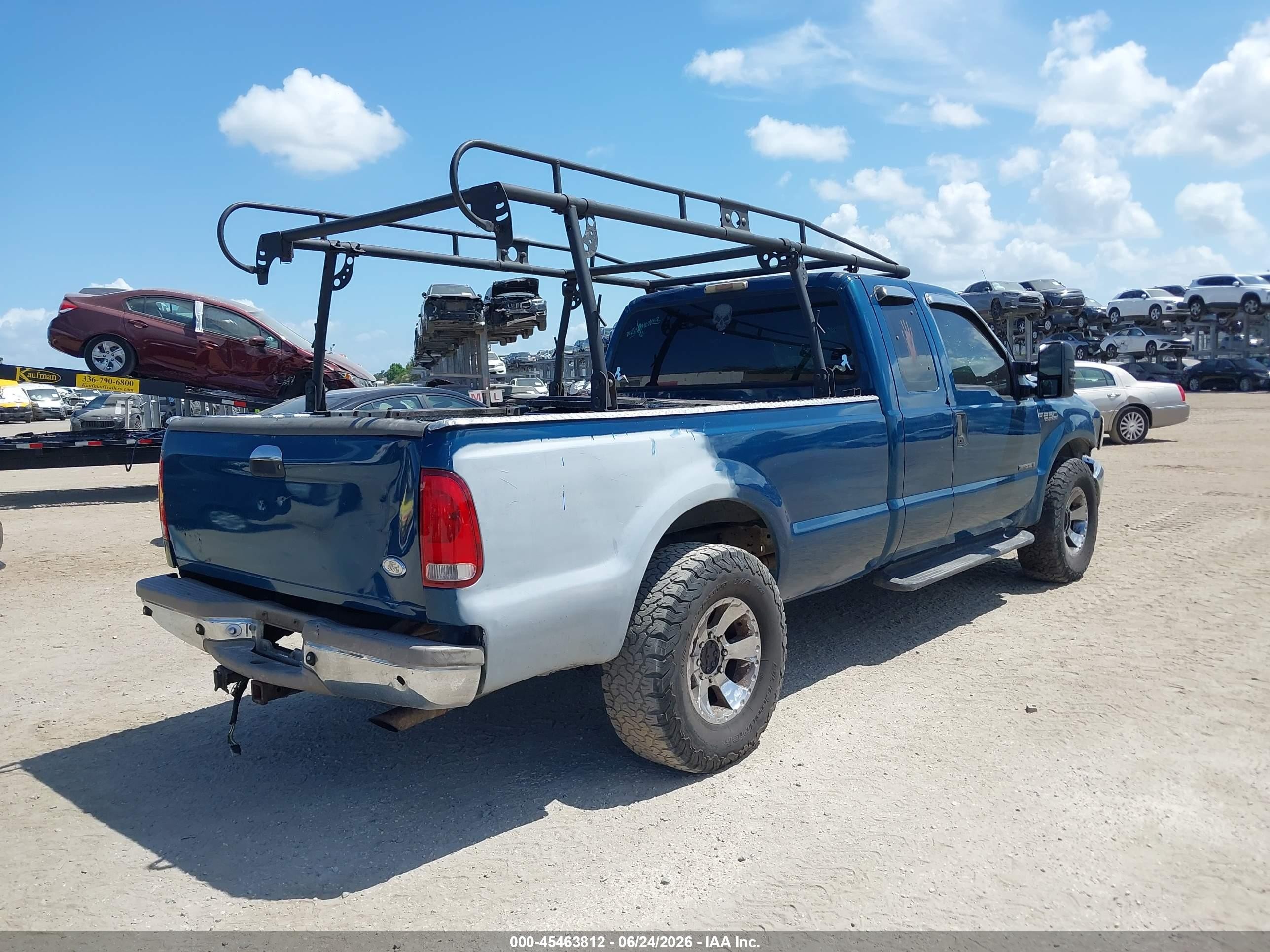 2000 Ford F-250 Lariat/xl/xlt Blue vin: 1FTNX20FXYEC67954