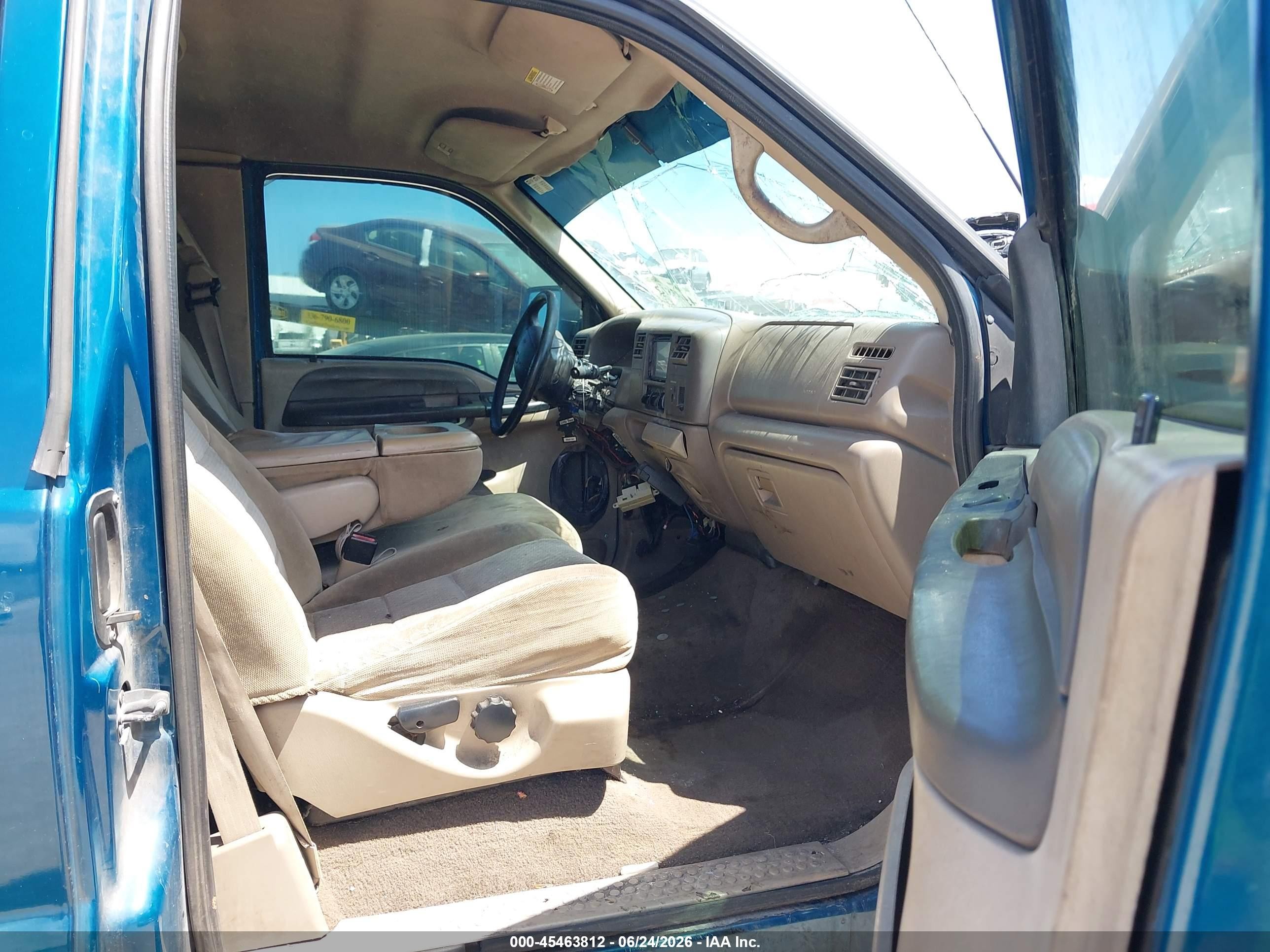 2000 Ford F-250 Lariat/xl/xlt Blue vin: 1FTNX20FXYEC67954