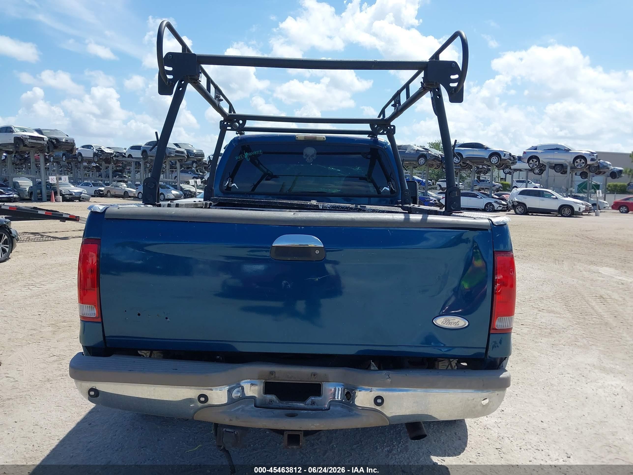 2000 Ford F-250 Lariat/xl/xlt Blue vin: 1FTNX20FXYEC67954