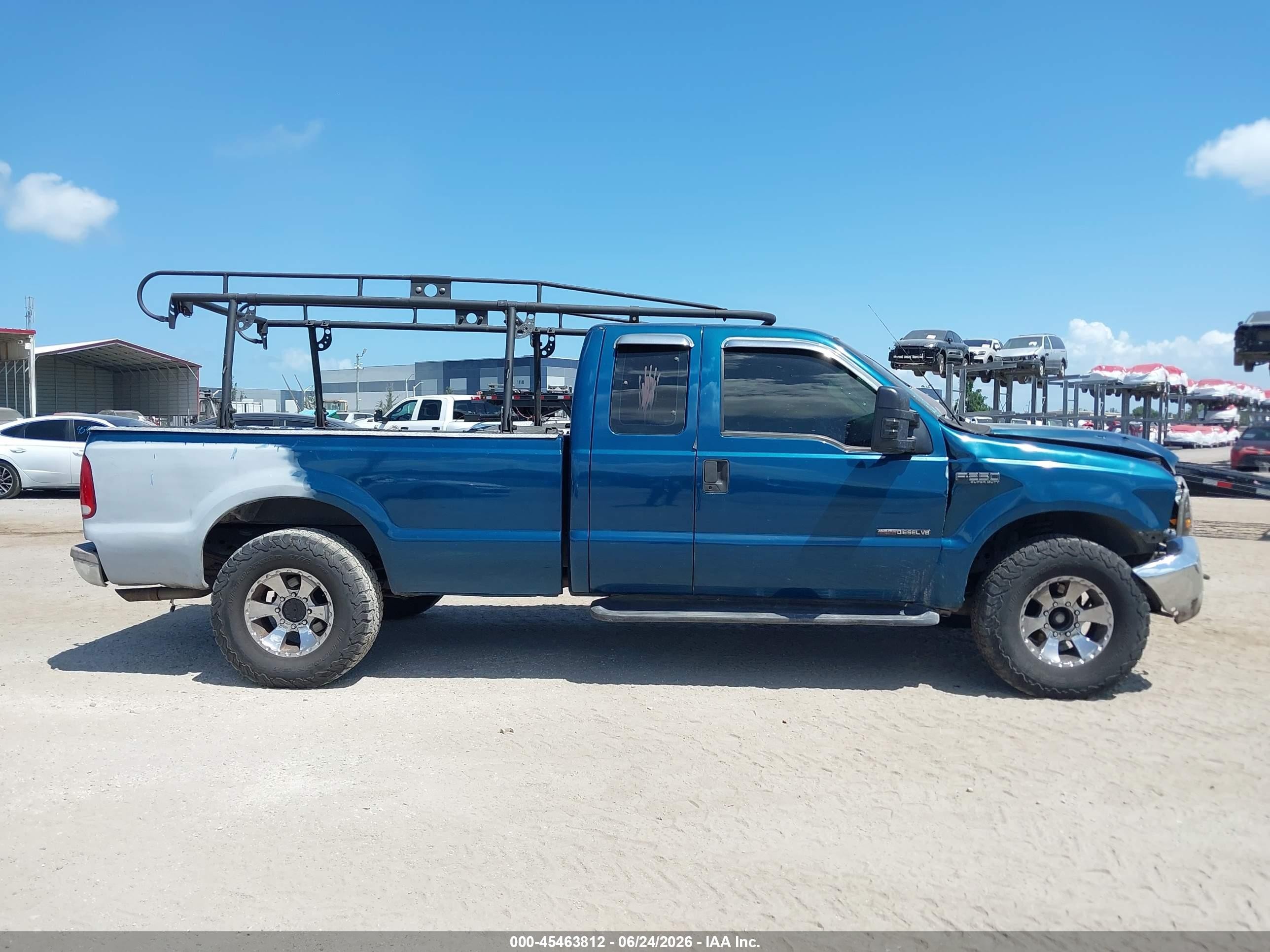 2000 Ford F-250 Lariat/xl/xlt Blue vin: 1FTNX20FXYEC67954