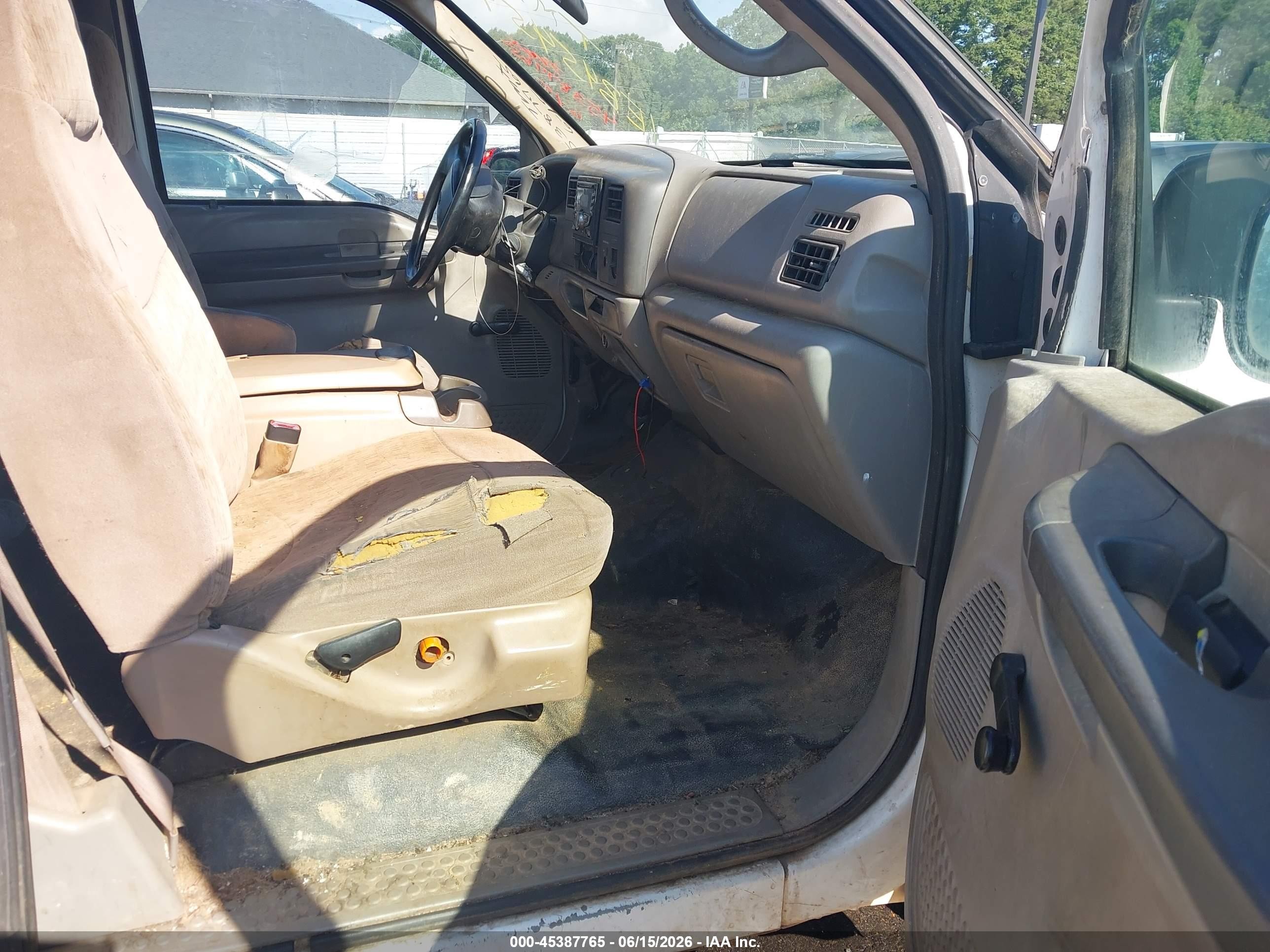 2001 Ford F-250 Lariat/xl/xlt White vin: 1FTNX20L01EB45454