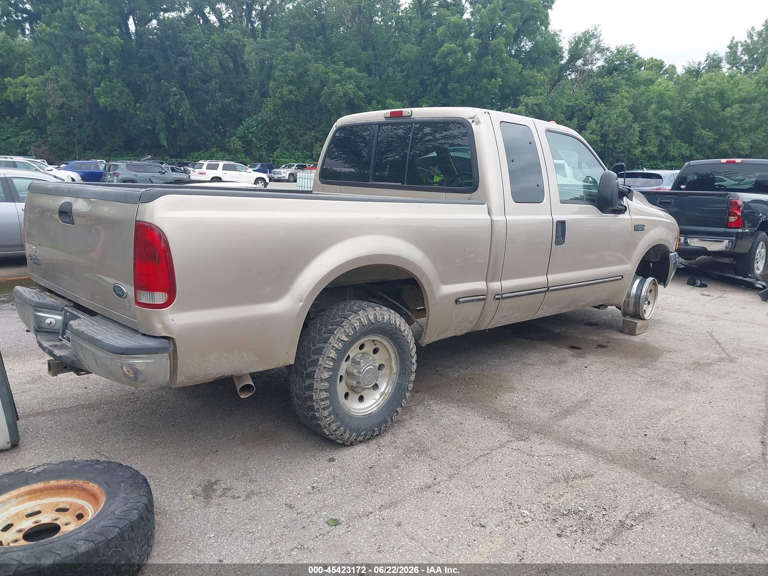 1999 Ford F-250 Lariat/xl/xlt Tan vin: 1FTNX20L0XEA97012