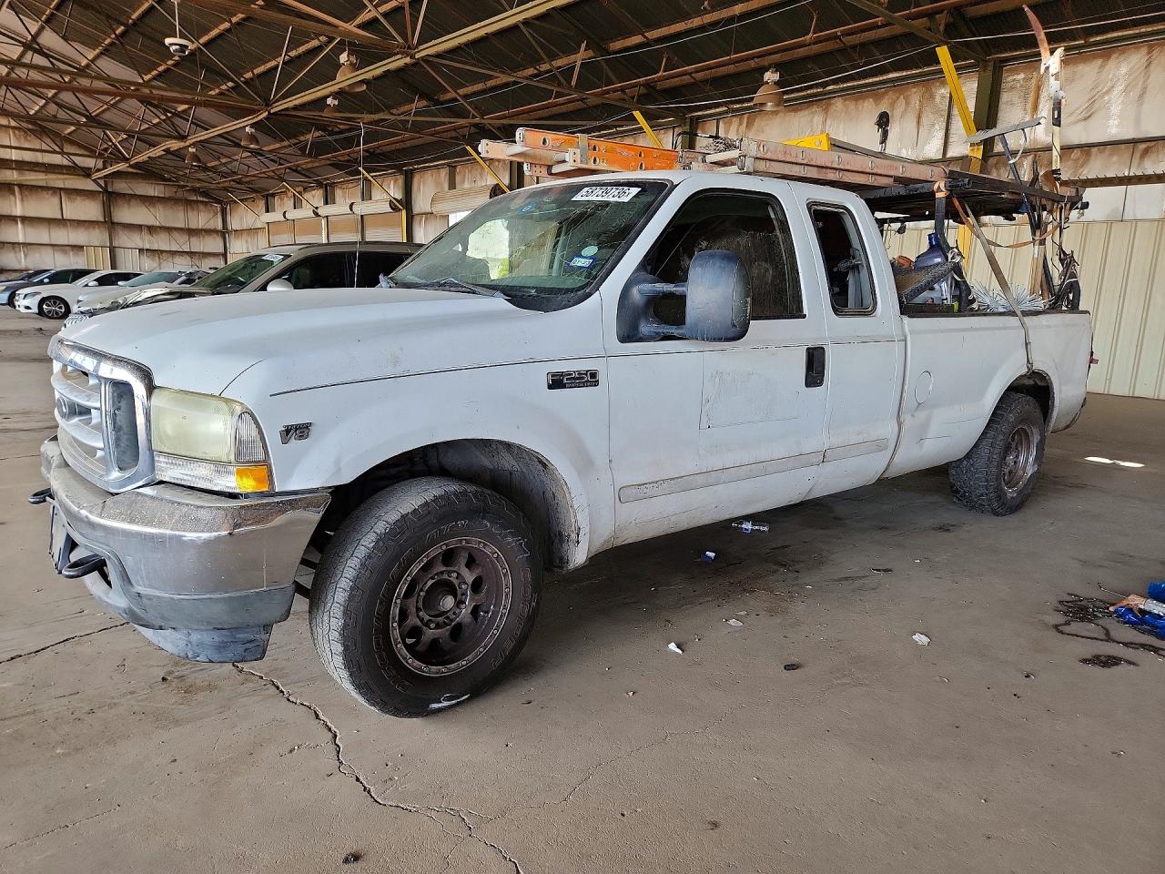 2002 Ford F250 Super Duty White vin: 1FTNX20L22EB64122
