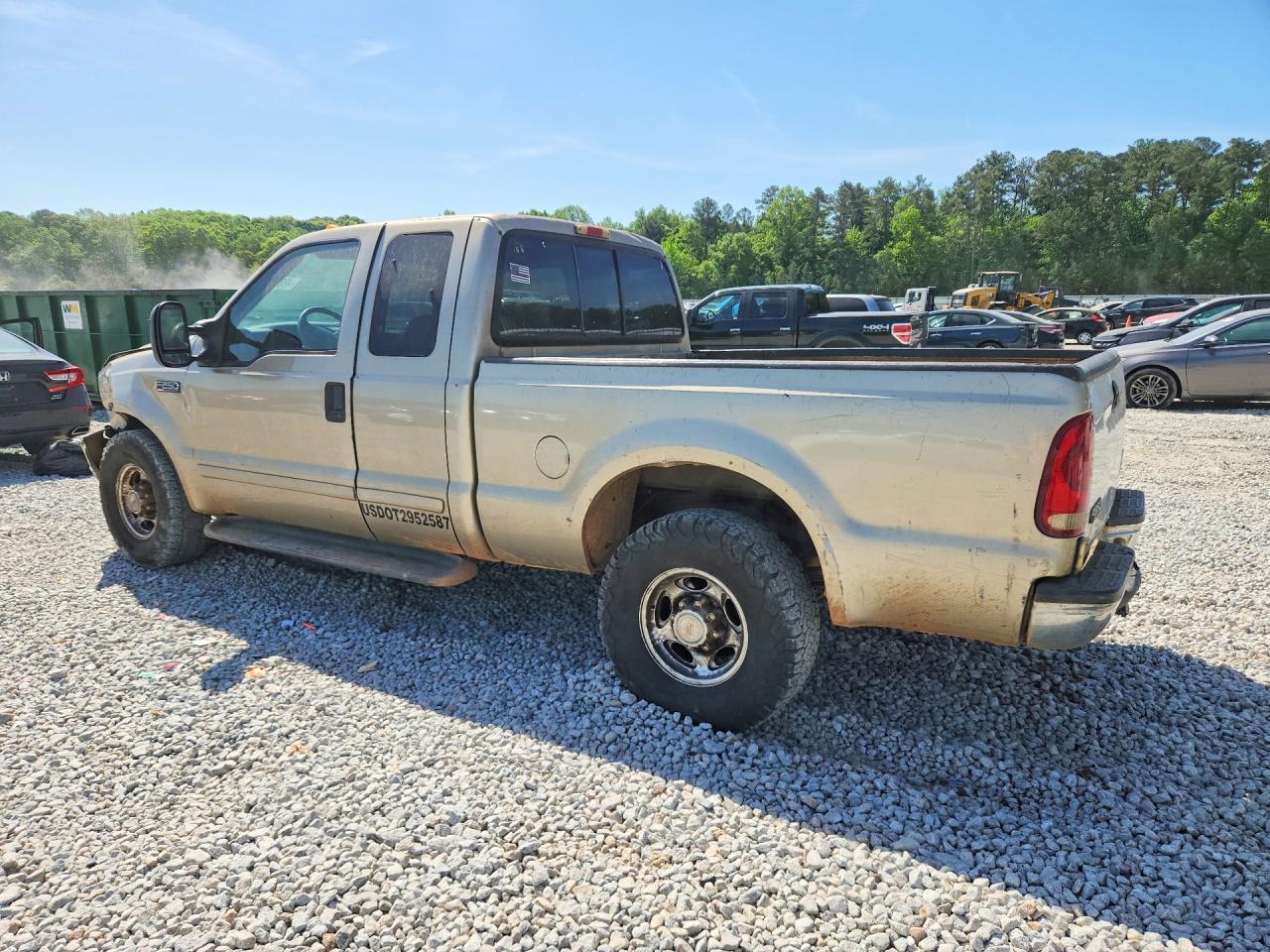 2001 Ford F250 Super Duty Beige vin: 1FTNX20L31ED40433