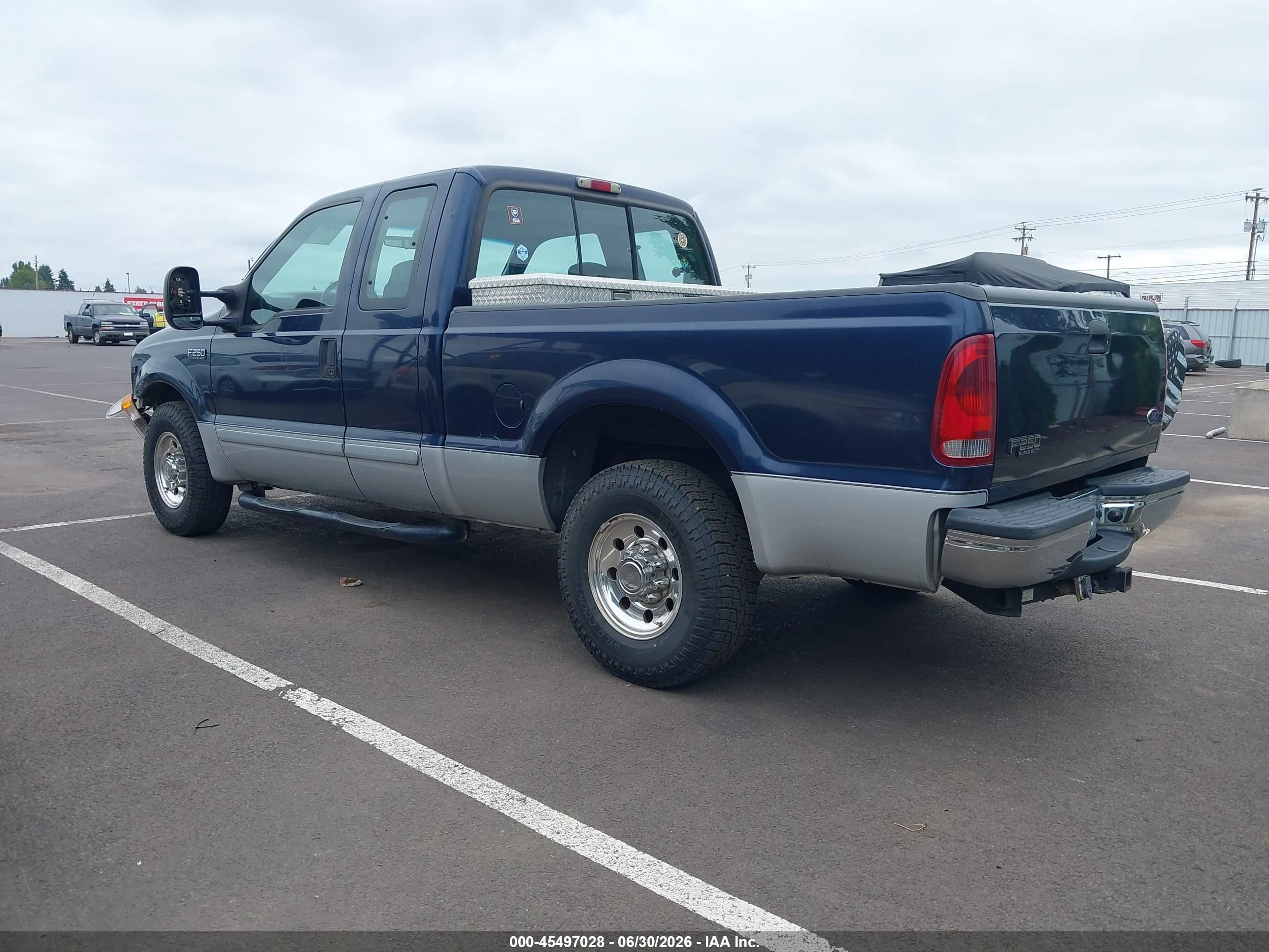 2002 Ford F-250 Lariat/xl/xlt Dark Blue vin: 1FTNX20L32EB78028