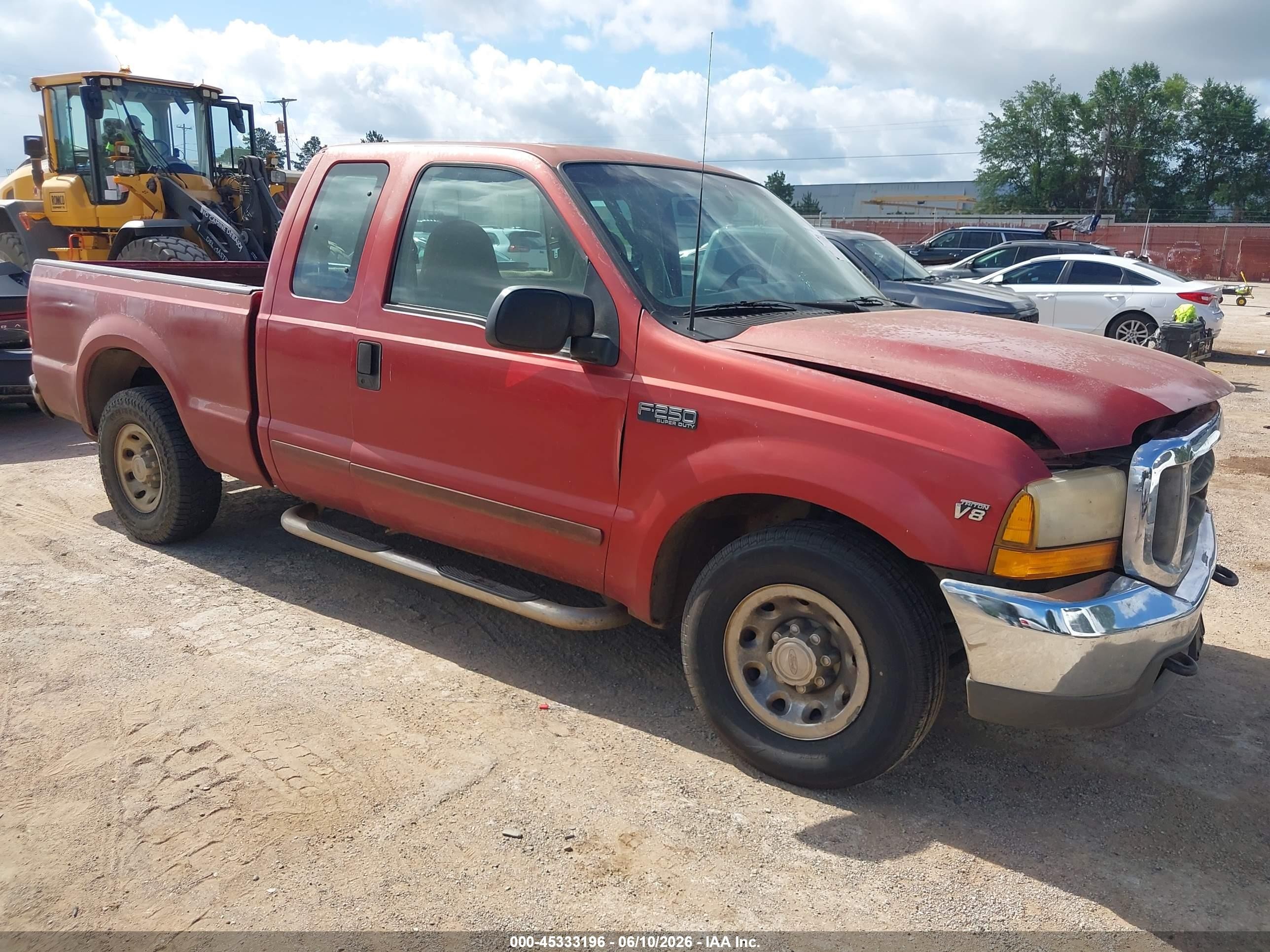2001 Ford F-250 Lariat/xl/xlt Red vin: 1FTNX20L41EA02460
