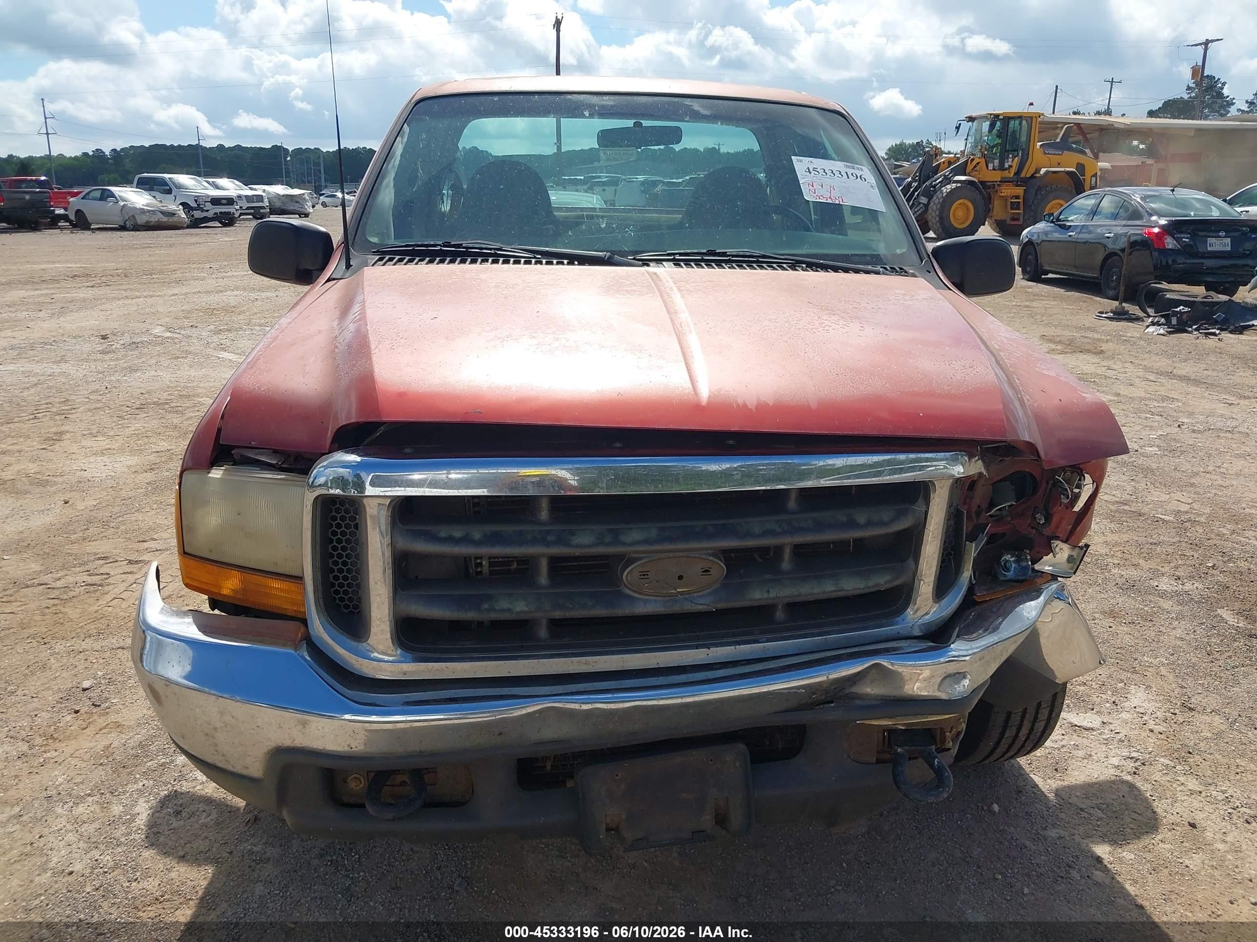 2001 Ford F-250 Lariat/xl/xlt Red vin: 1FTNX20L41EA02460