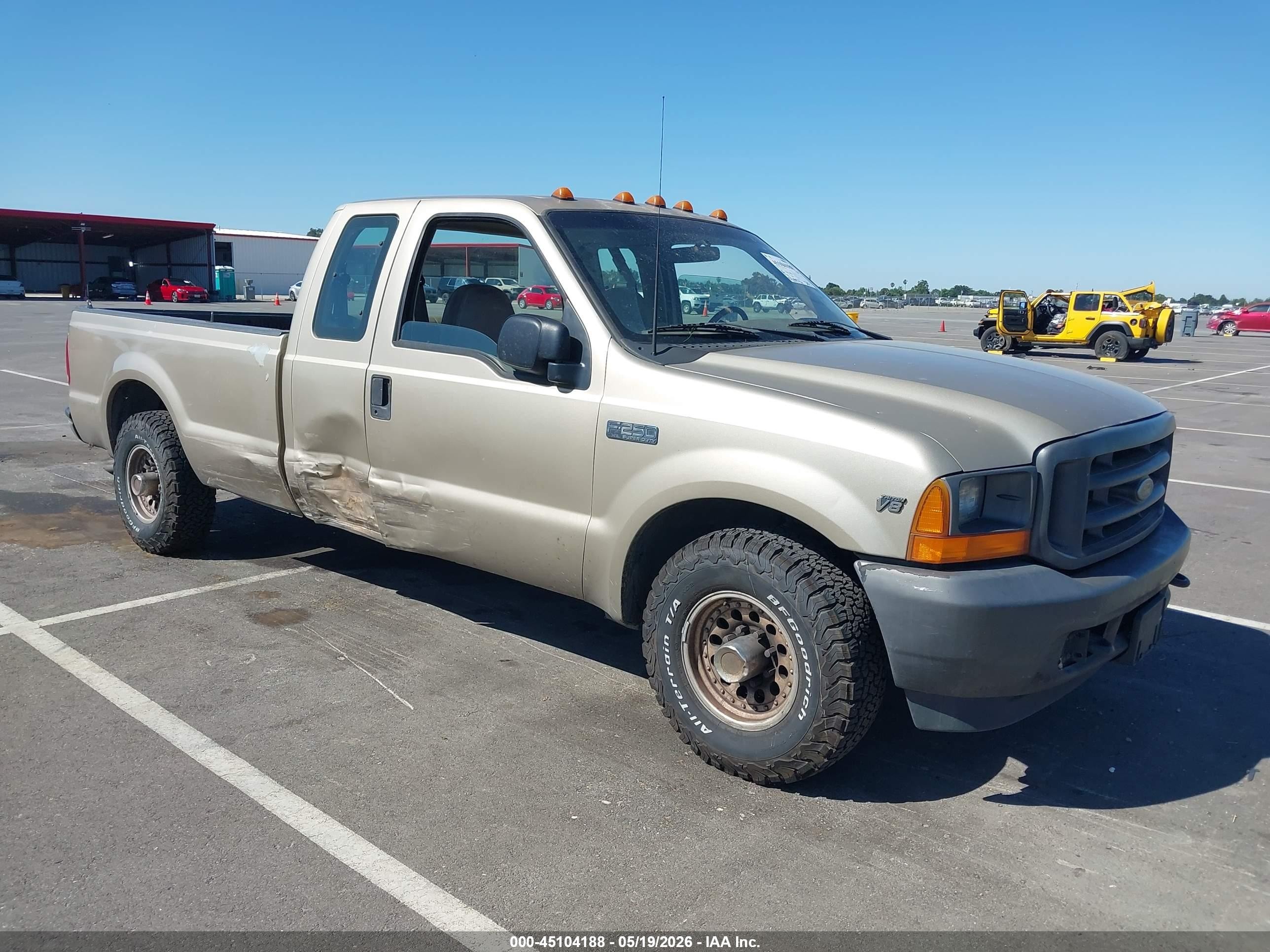 2001 Ford F-250 Lariat/xl/xlt Желто-коричневый vin: 1FTNX20L41EA87185