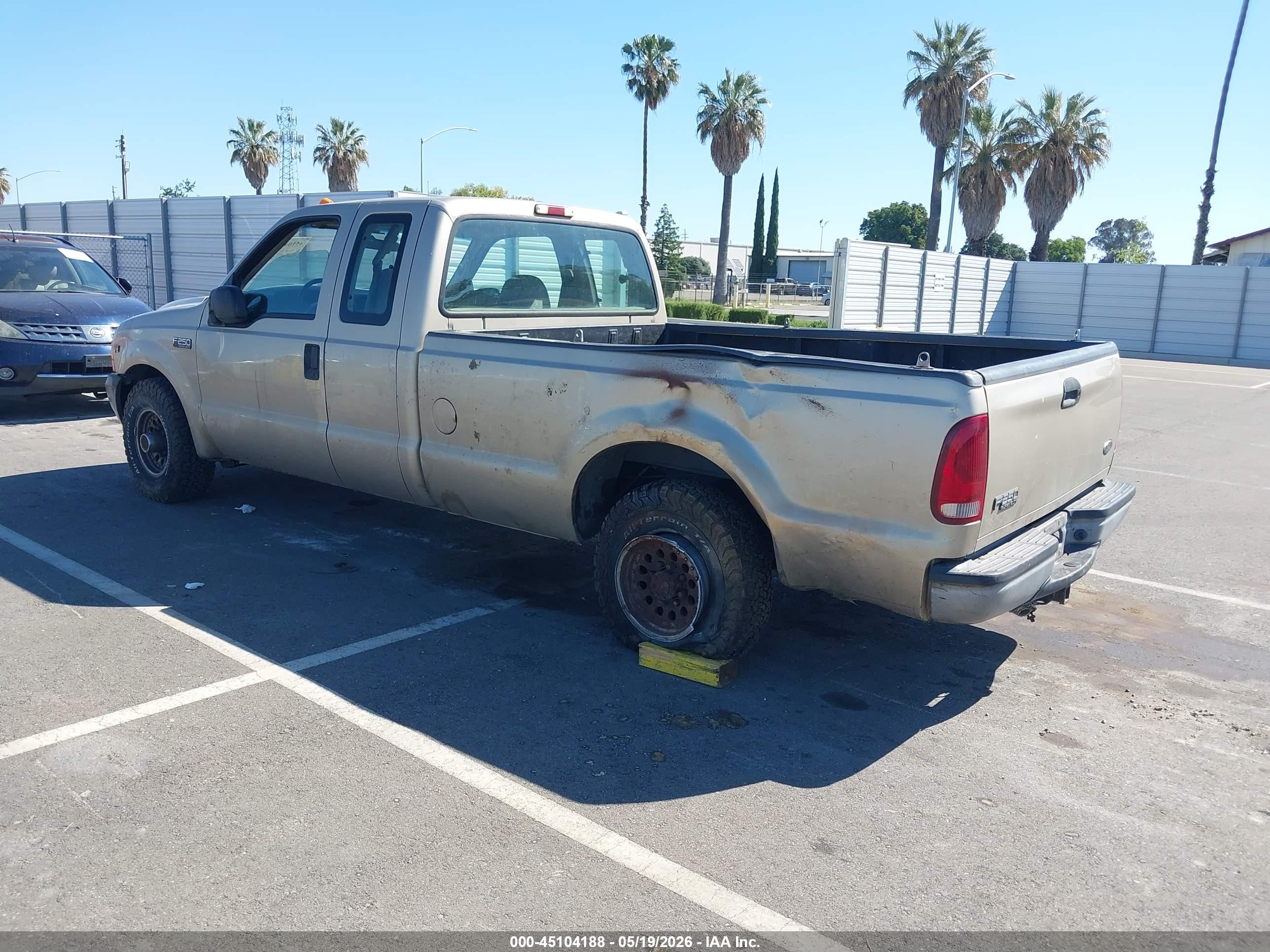 2001 Ford F-250 Lariat/xl/xlt Желто-коричневый vin: 1FTNX20L41EA87185