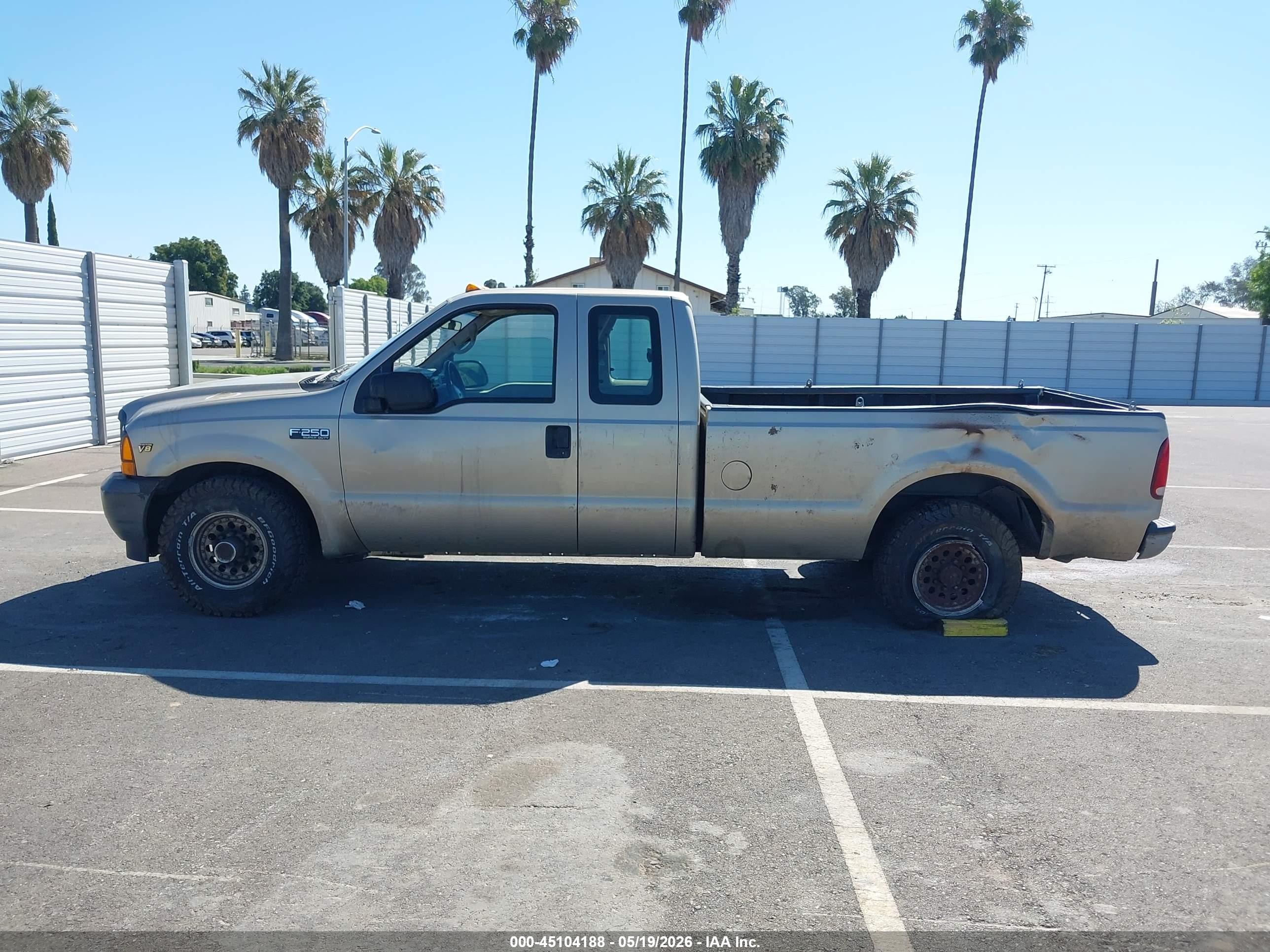 2001 Ford F-250 Lariat/xl/xlt Желто-коричневый vin: 1FTNX20L41EA87185