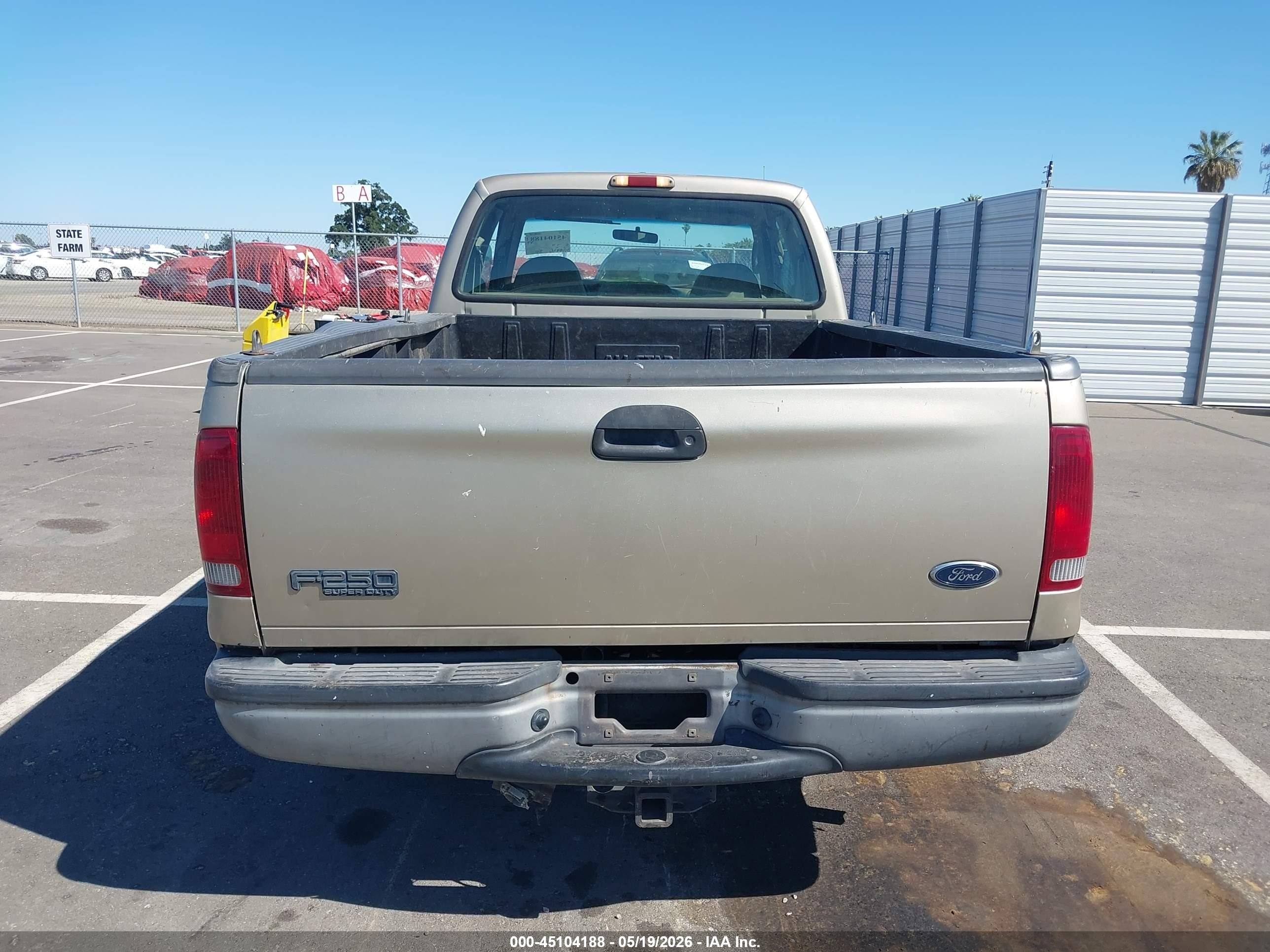 2001 Ford F-250 Lariat/xl/xlt Желто-коричневый vin: 1FTNX20L41EA87185