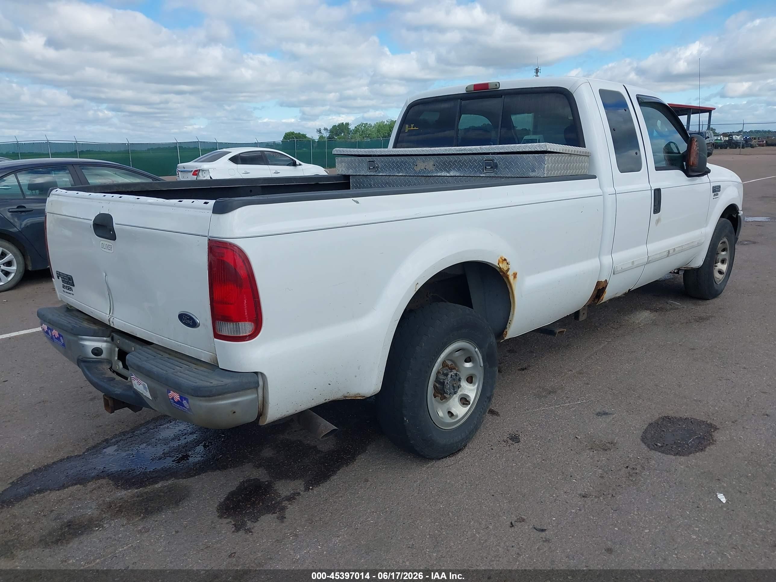 2003 Ford F-250 Lariat/xl/xlt White vin: 1FTNX20L43EB32869