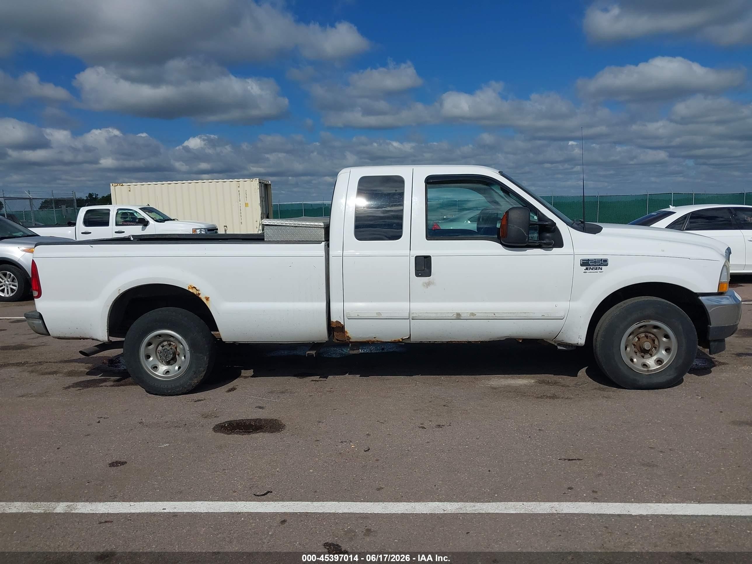 2003 Ford F-250 Lariat/xl/xlt White vin: 1FTNX20L43EB32869