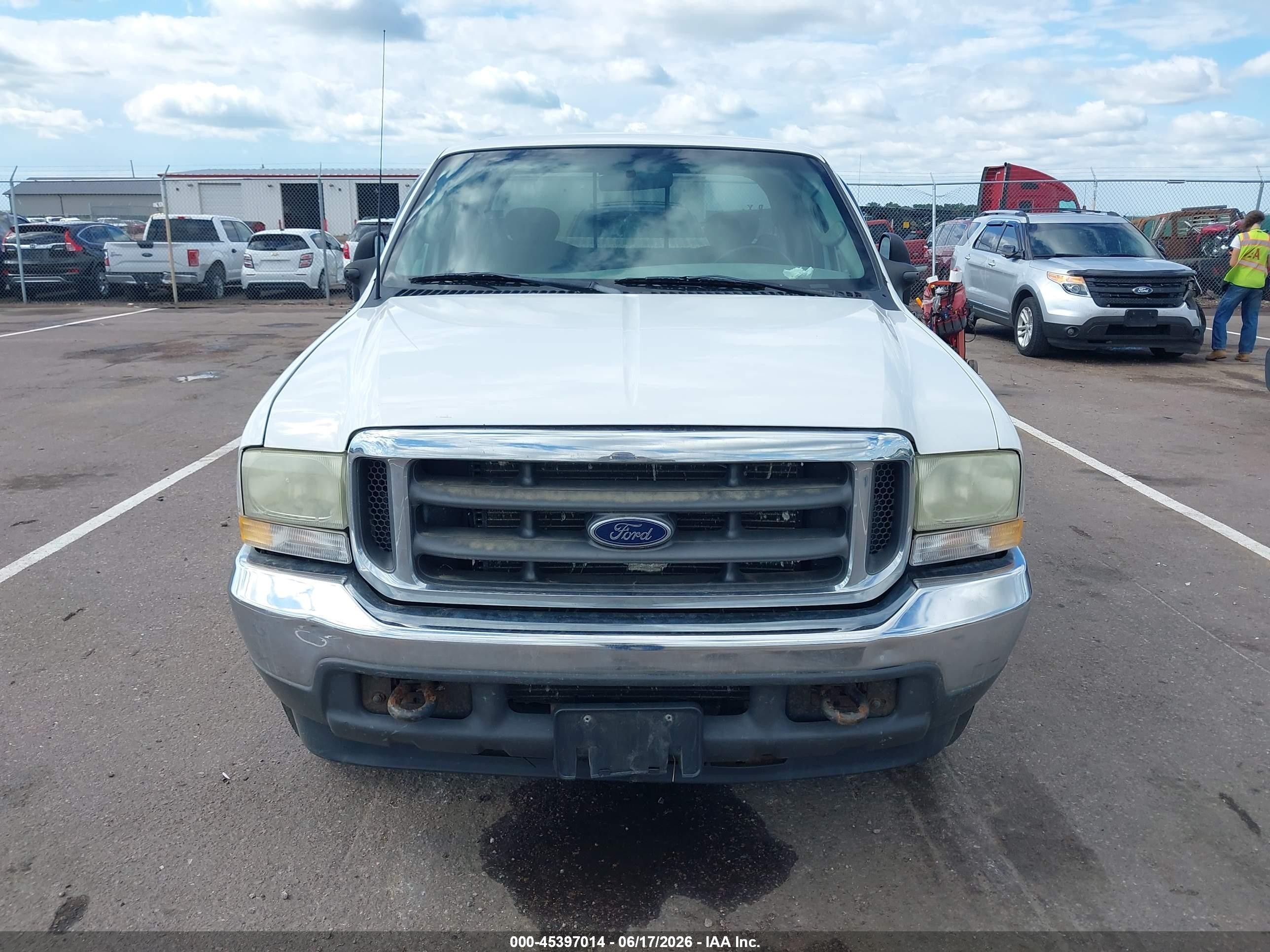 2003 Ford F-250 Lariat/xl/xlt White vin: 1FTNX20L43EB32869