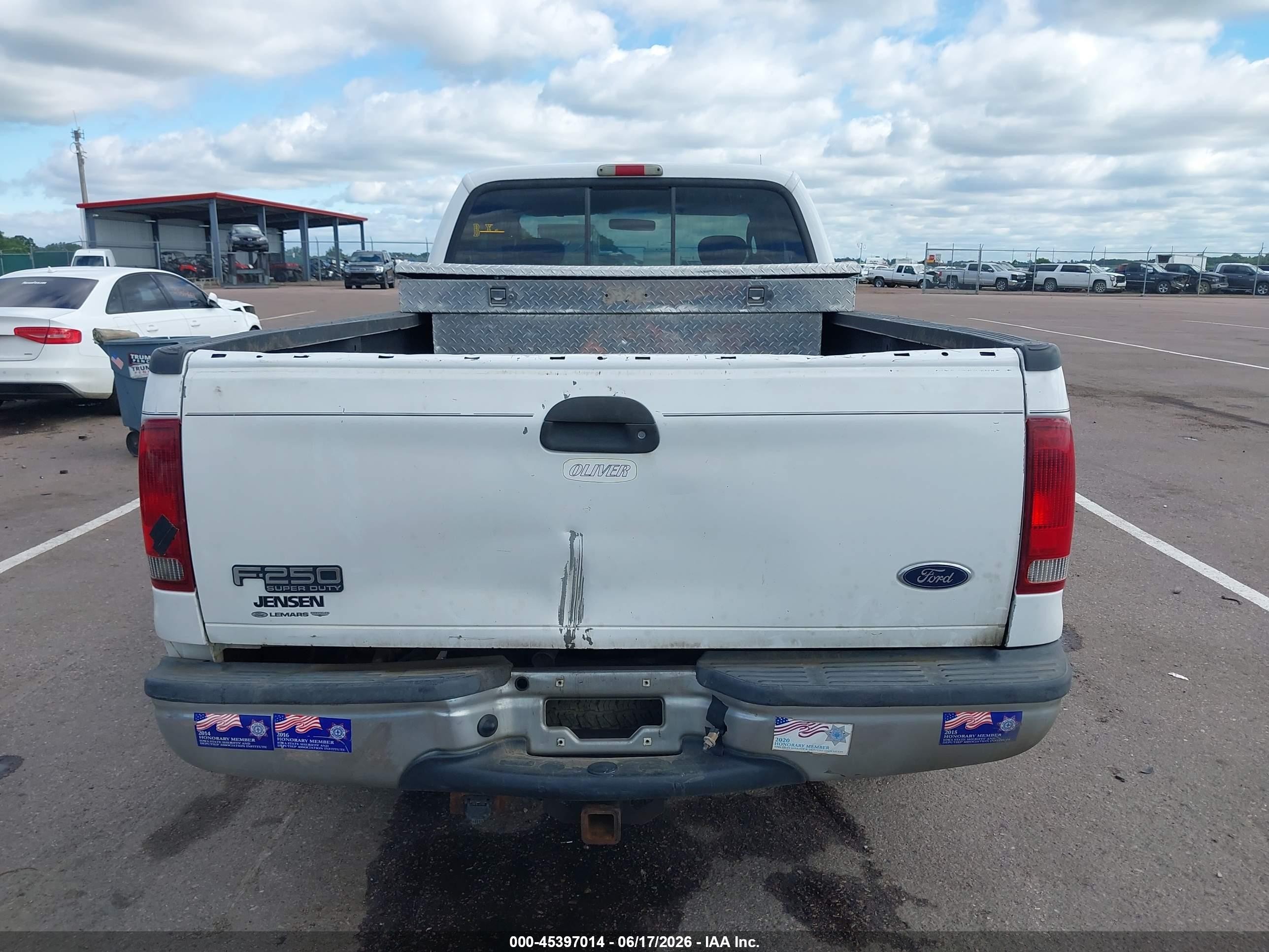 2003 Ford F-250 Lariat/xl/xlt White vin: 1FTNX20L43EB32869