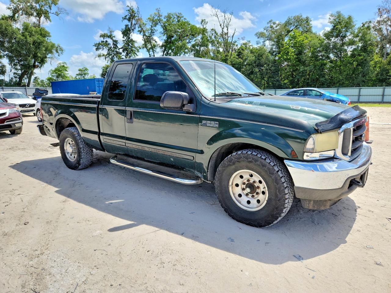 2003 Ford F250 Super Duty Green vin: 1FTNX20L53EB13926