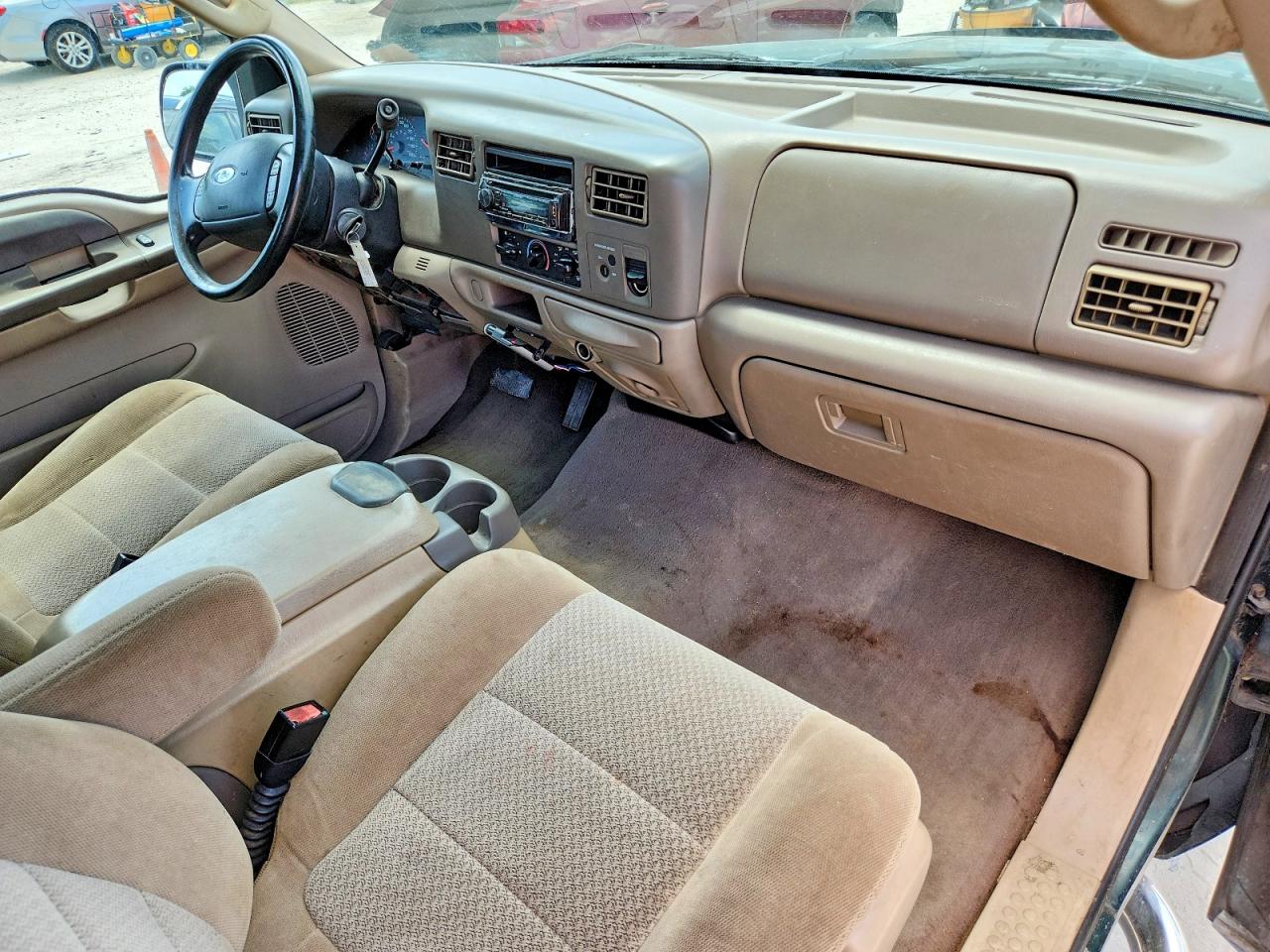 2003 Ford F250 Super Duty Green vin: 1FTNX20L53EB13926